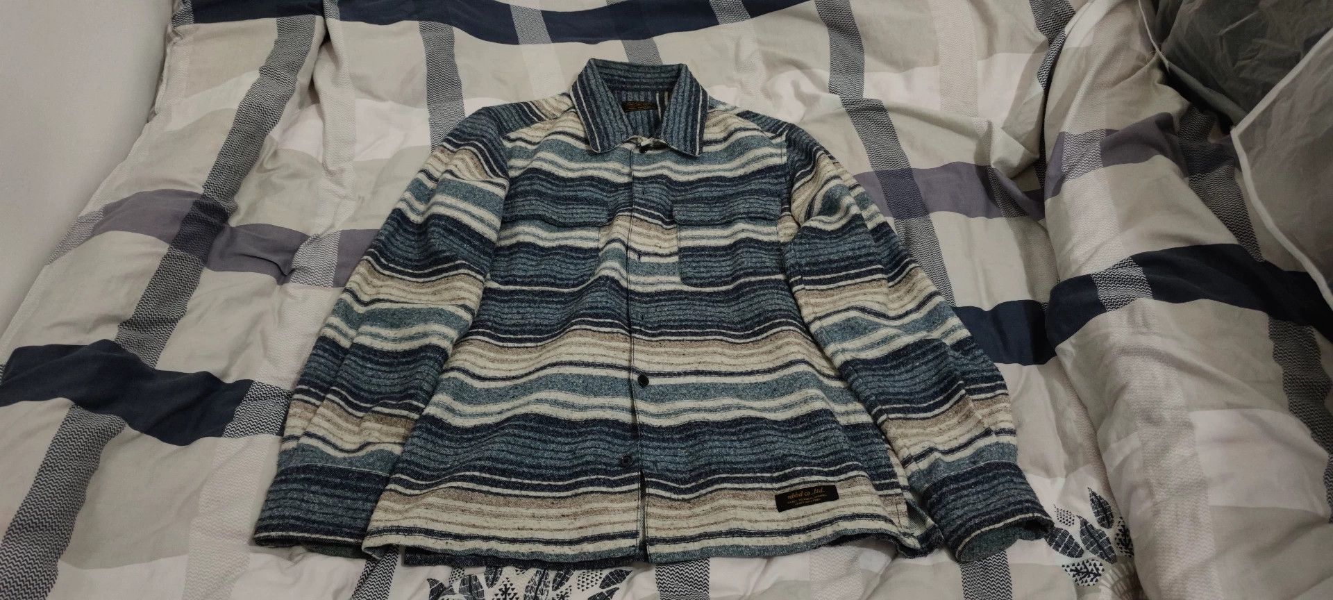 Neighborhood striped long sleeve shirt in blue color Size US S / EU 44-46 / 1 - 1 Thumbnail