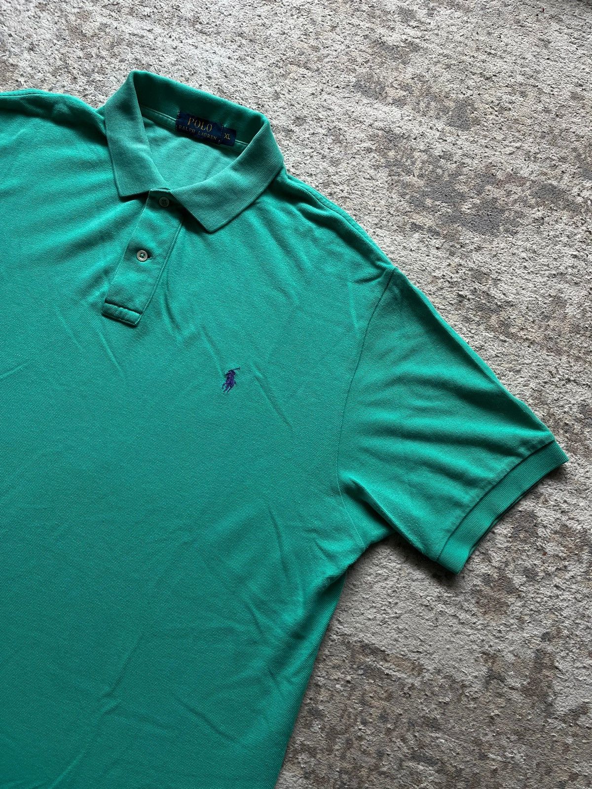 Polo Ralph Lauren Polo Ralph Lauren Small Pony Green Polo Shirt Rare Sz XL Size US XL / EU 56 / 4 - 2 Thumbnail