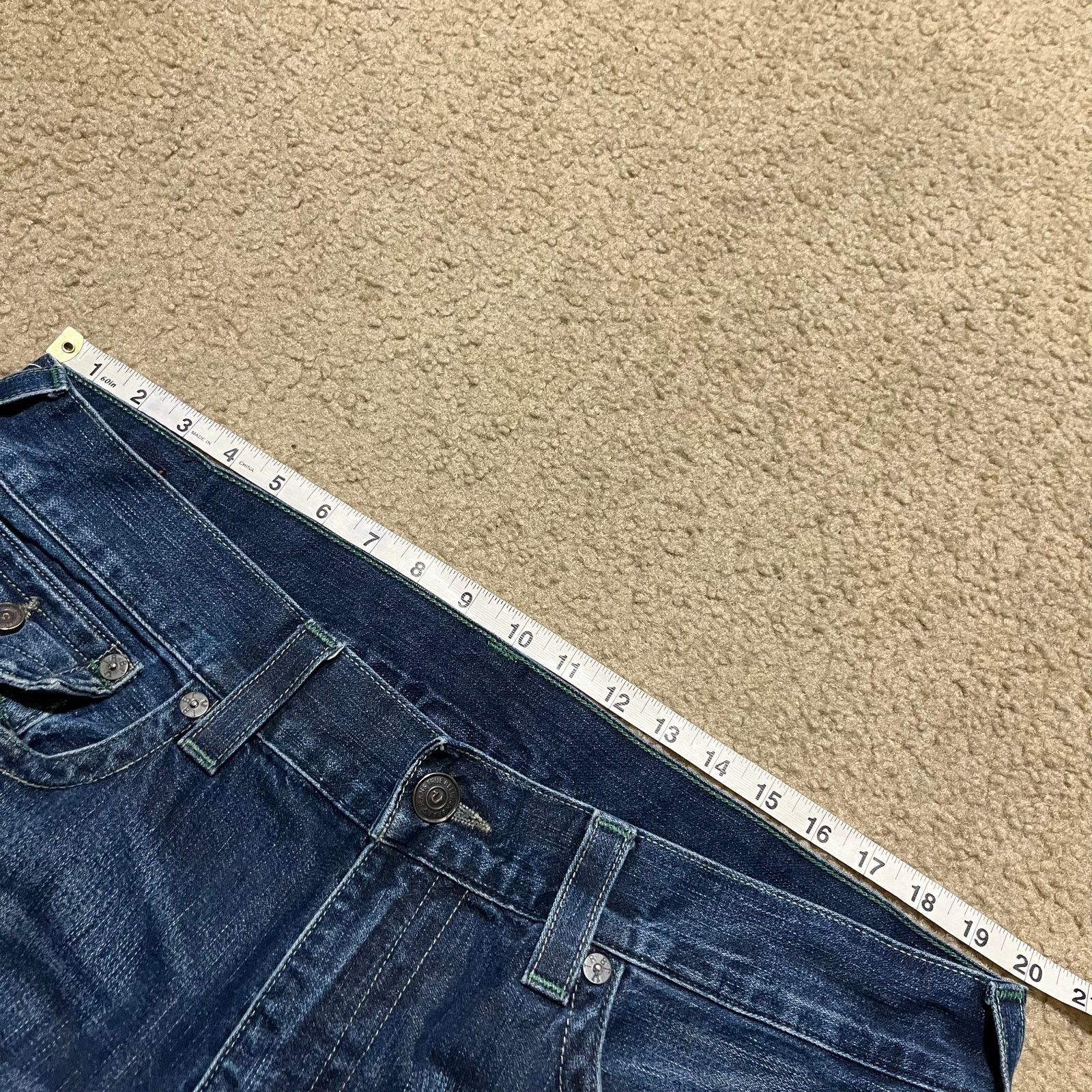 True Religion Y2K True Religion Ricky Super T Distressed Dark Wash Jeans Size US 40 / EU 56 - 6 Thumbnail