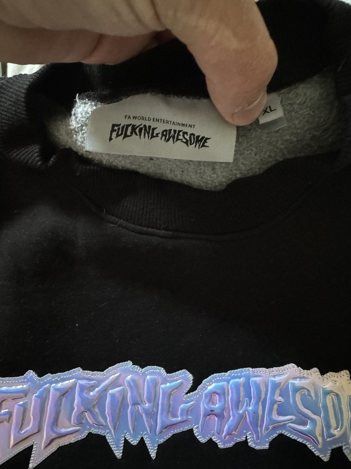 Fucking Awesome FUCKING AWESOME REFLECTIVE LOGO CREWNECK SIZE XL Size US L / EU 52-54 / 3 - 3 Thumbnail
