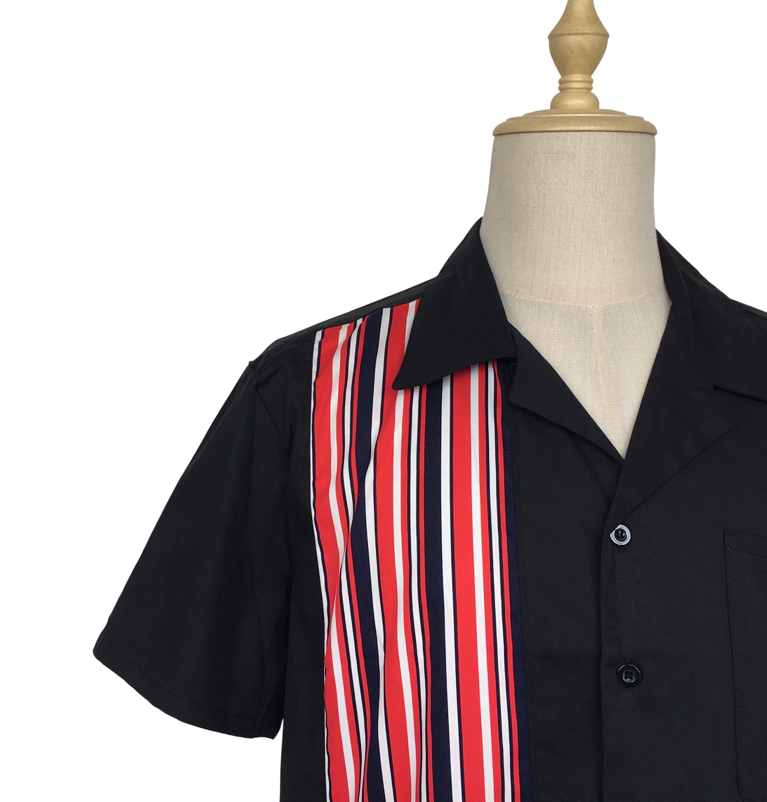 Other Black Casual Shirts Striped Panel Mens Shirts Size US XXL / EU 58 / 5 - 5 Thumbnail