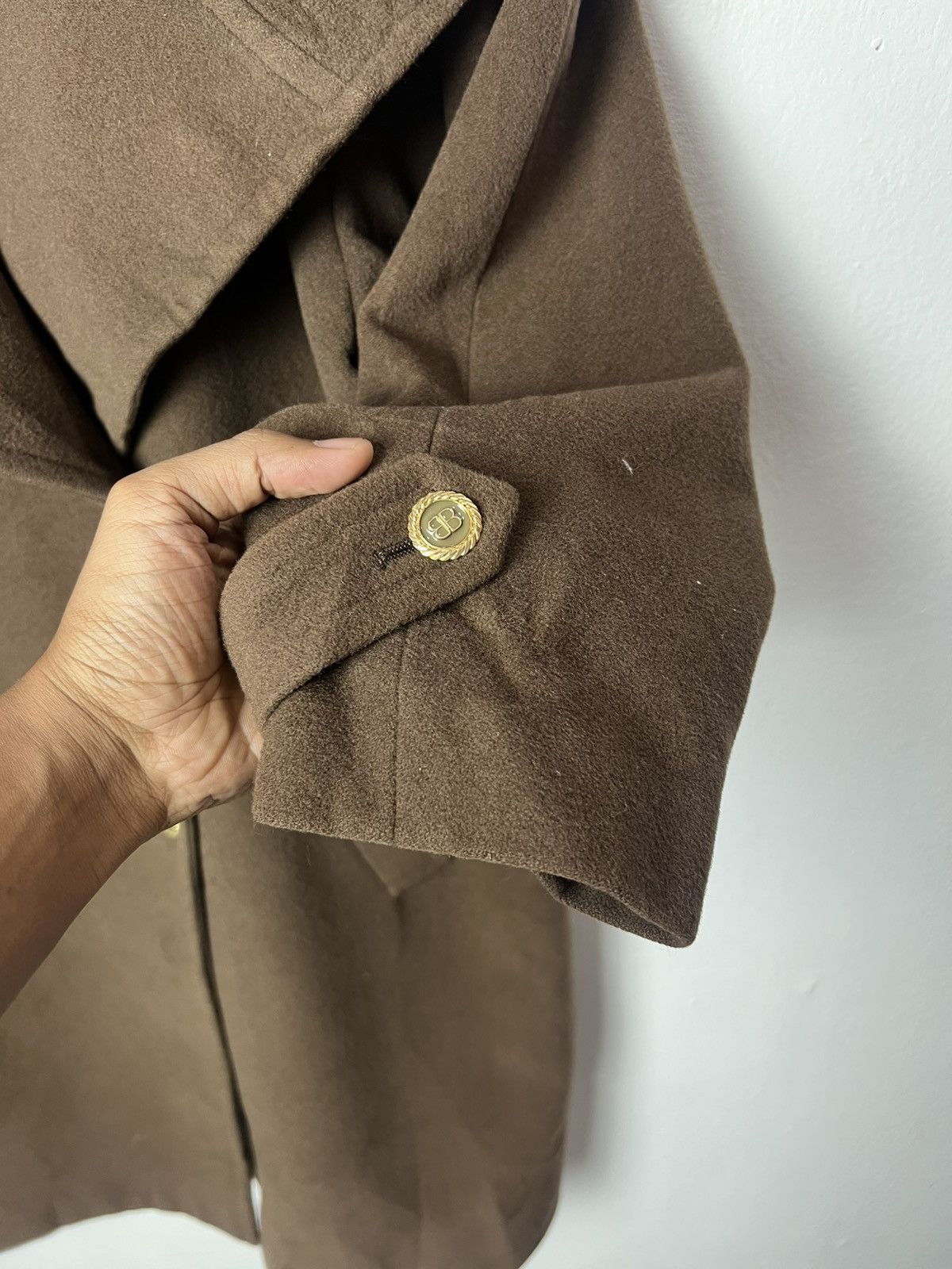 Balenciaga Balenciaga Wool Brown Coat Size US L / EU 52-54 / 3 - 6 Thumbnail