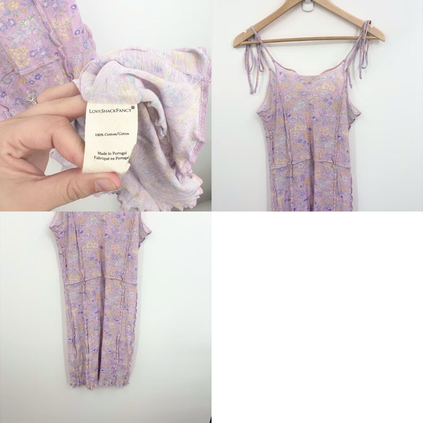 LoveShackFancy LoveShackFancy Dress Womens Small Fletcher Floral Boho Fairy Pastel Y2K Mini Size S / US 4 / IT 40 - 8 Thumbnail