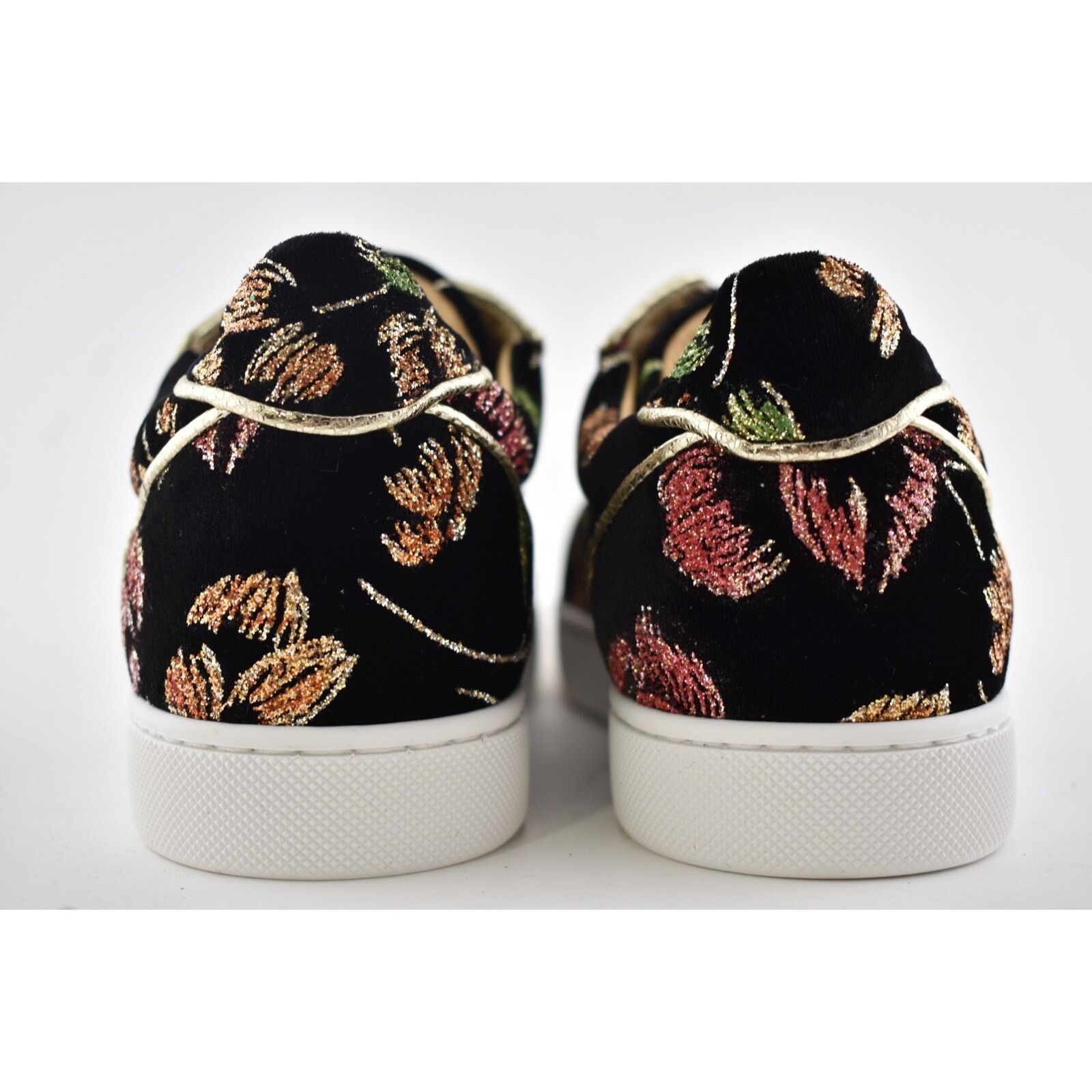 Christian Louboutin Christian Louboutin Flat Black Velvet Low Top Sneaker 41 Size US 11 / IT 41 - 11 Thumbnail