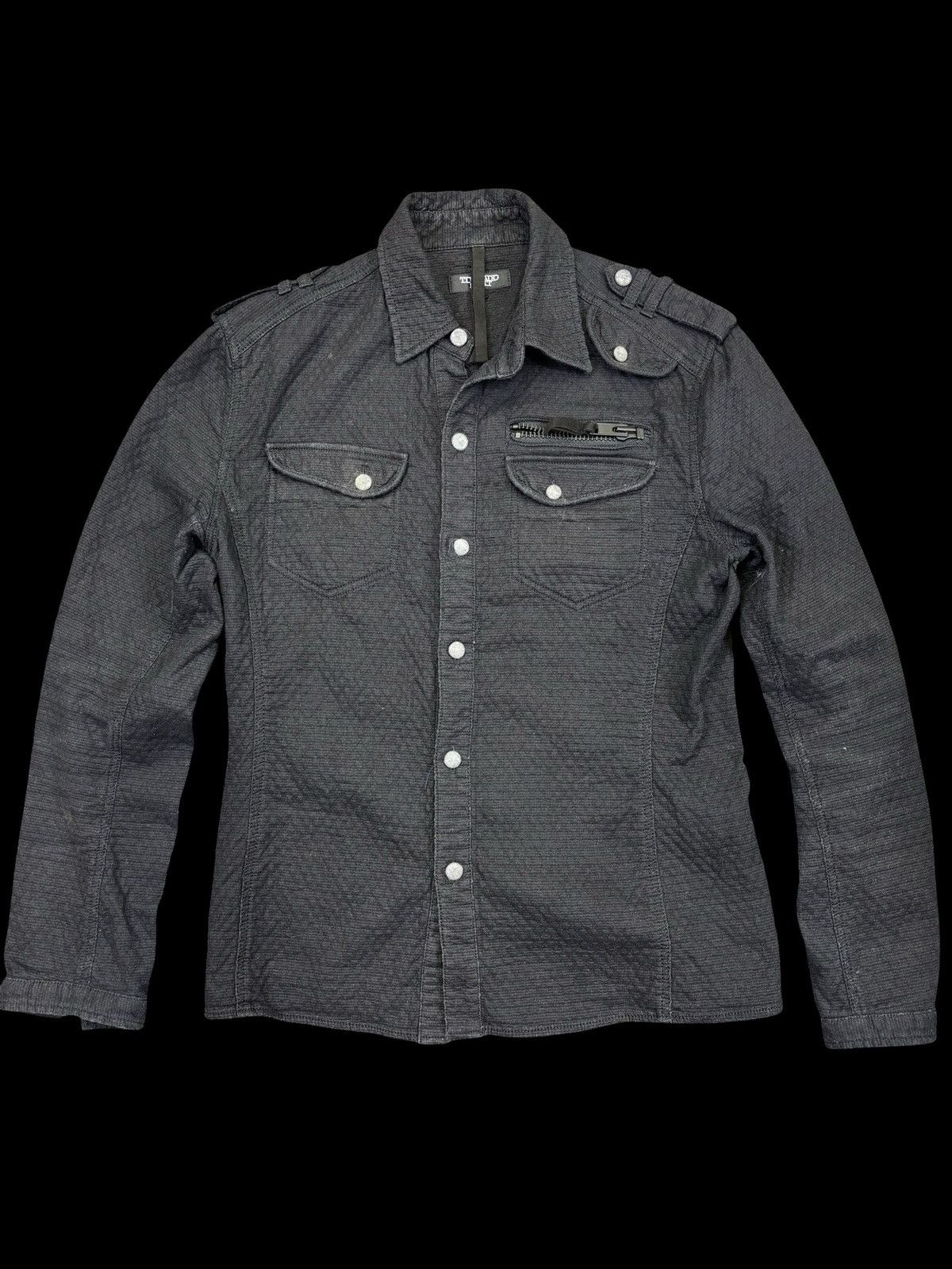 Tornado Mart Very Rare Tornado Mart Corrugated Military Skinny Shirt K41 Size US S / EU 44-46 / 1 - 1 Thumbnail