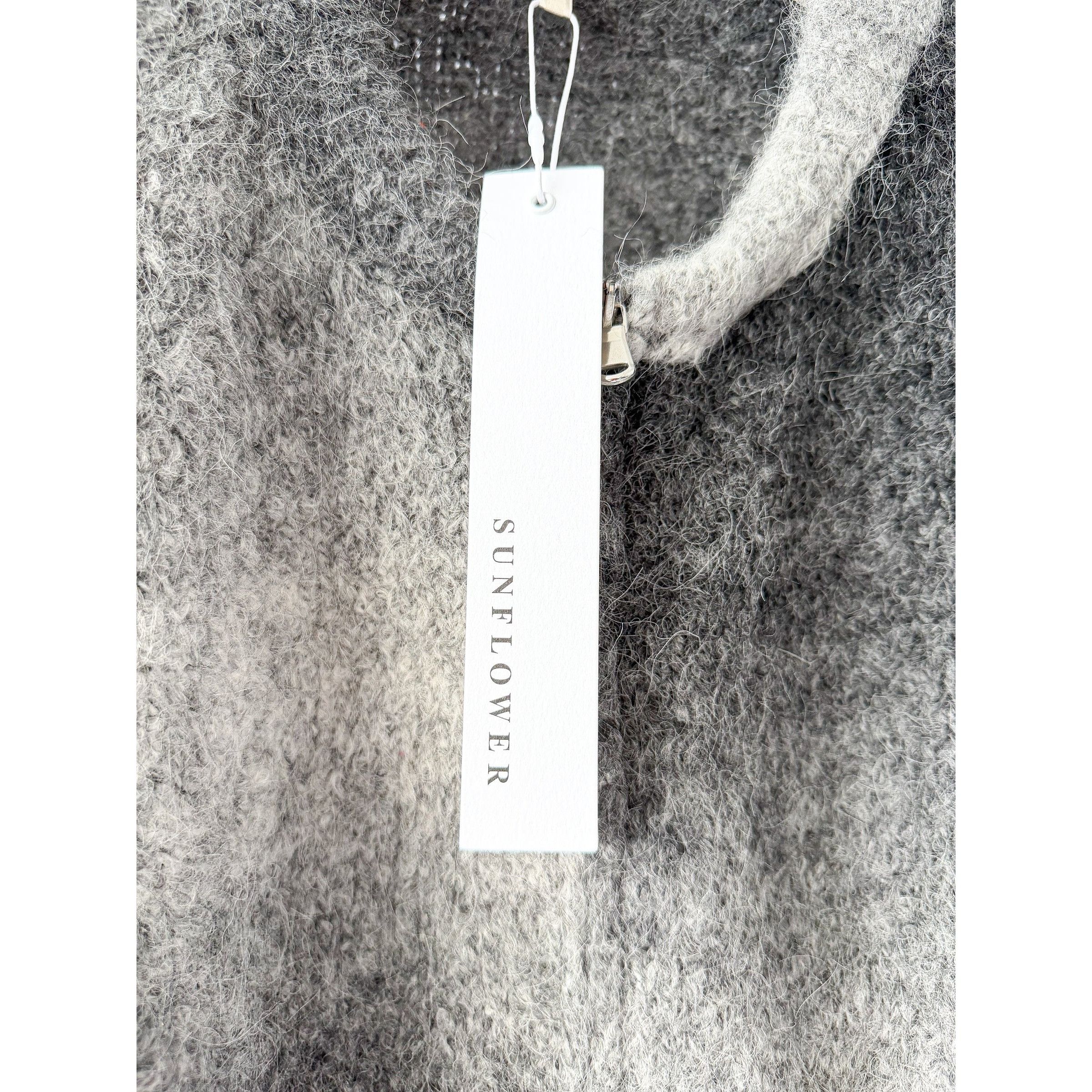 Sunflower Sunflower Black Ombre Brushed Alpaca Wool Knit Zip Cardigan Size US L / EU 52-54 / 3 - 3 Thumbnail