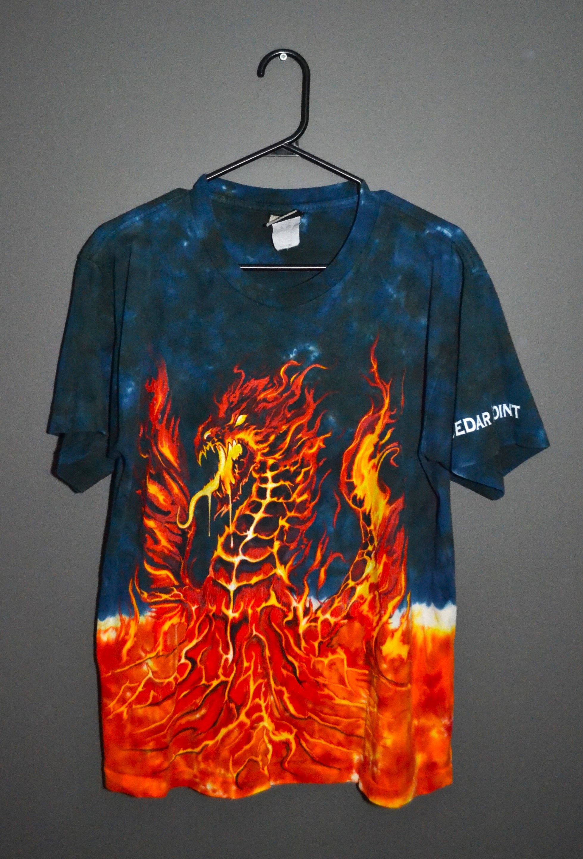 Liquid Blue Liquid Blue Cedar Point Tie Dye Dragon T-Shirt Size US M / EU 48-50 / 2 - 1 Thumbnail