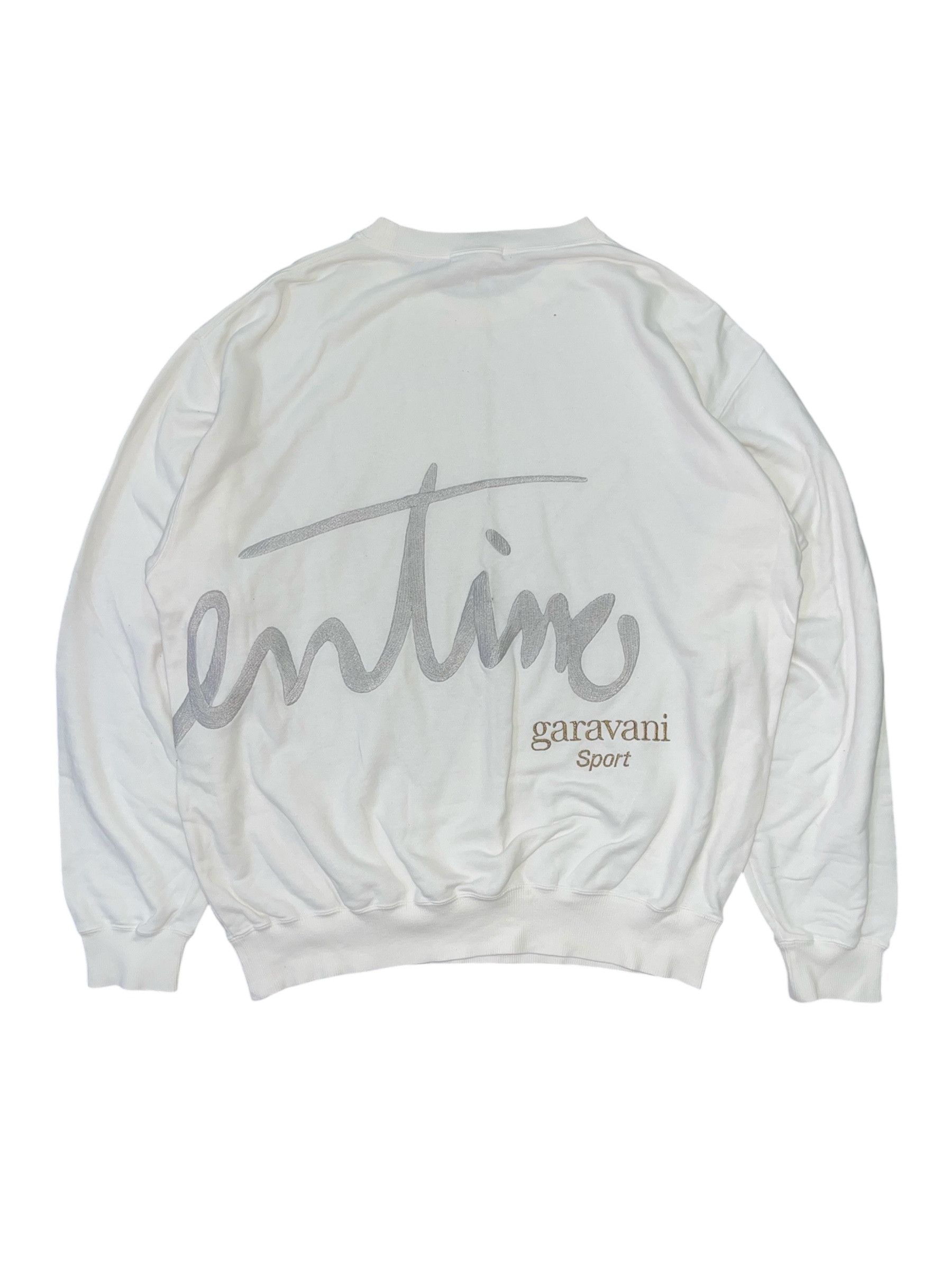 Valentino Vtg Valentino Garavani Sports White Jumper Pullover Size US M / EU 48-50 / 2 - 1 Thumbnail