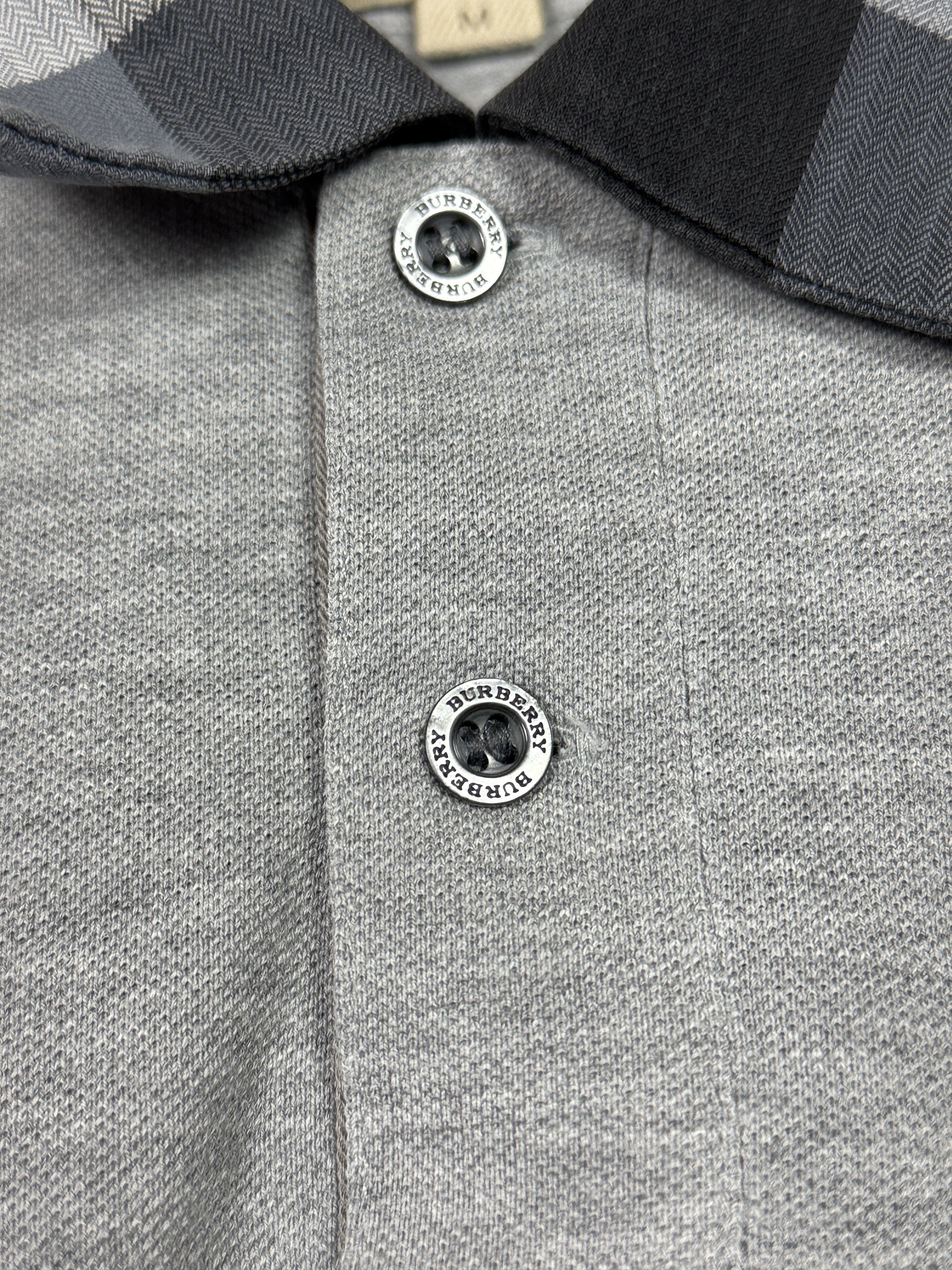 Burberry Burberry polo shirt grey mini logo embroidery old money grey Size US M / EU 48-50 / 2 - 4 Thumbnail