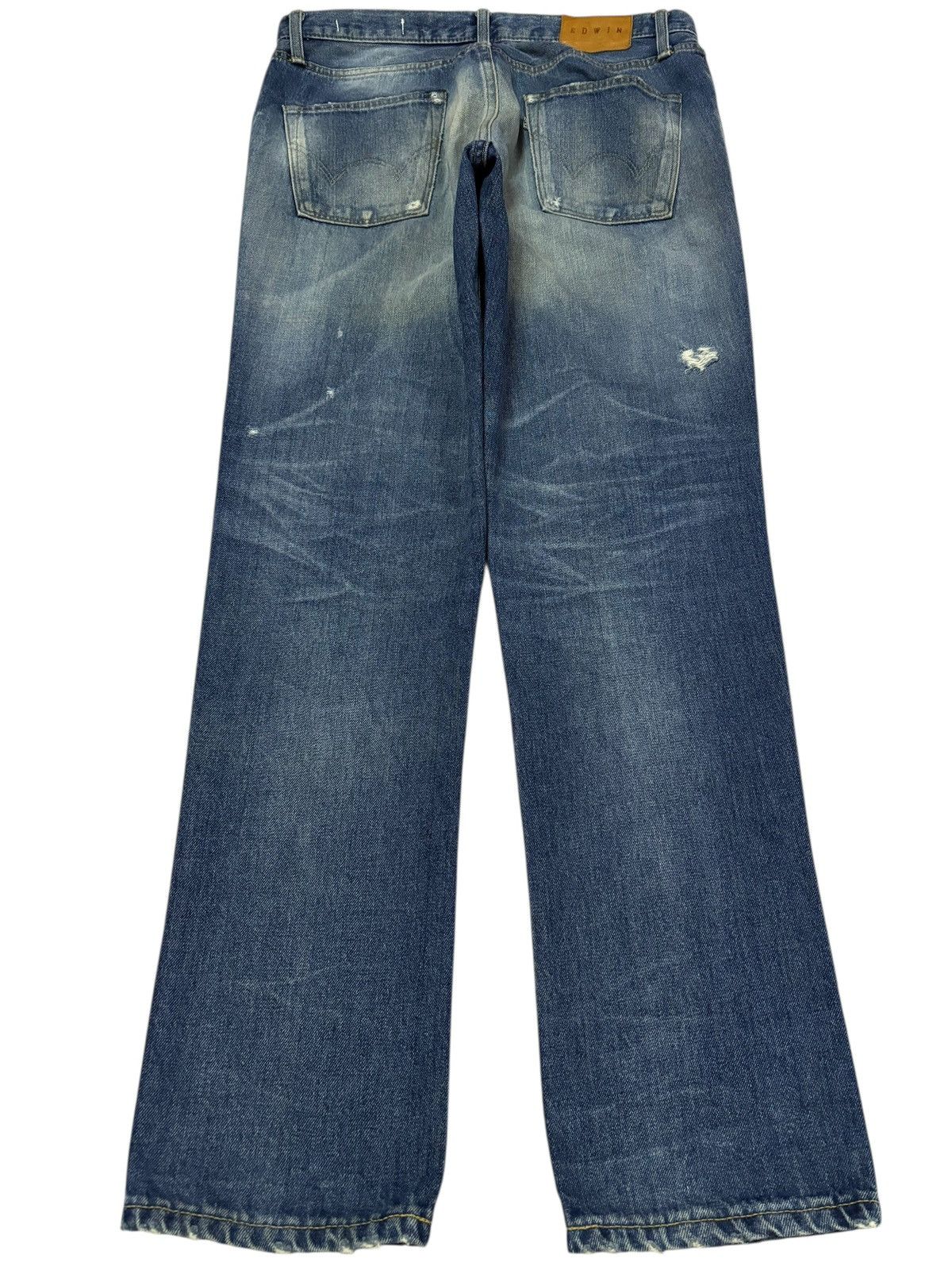 Vtg Edwin Japan 503 Distressed Jeans
