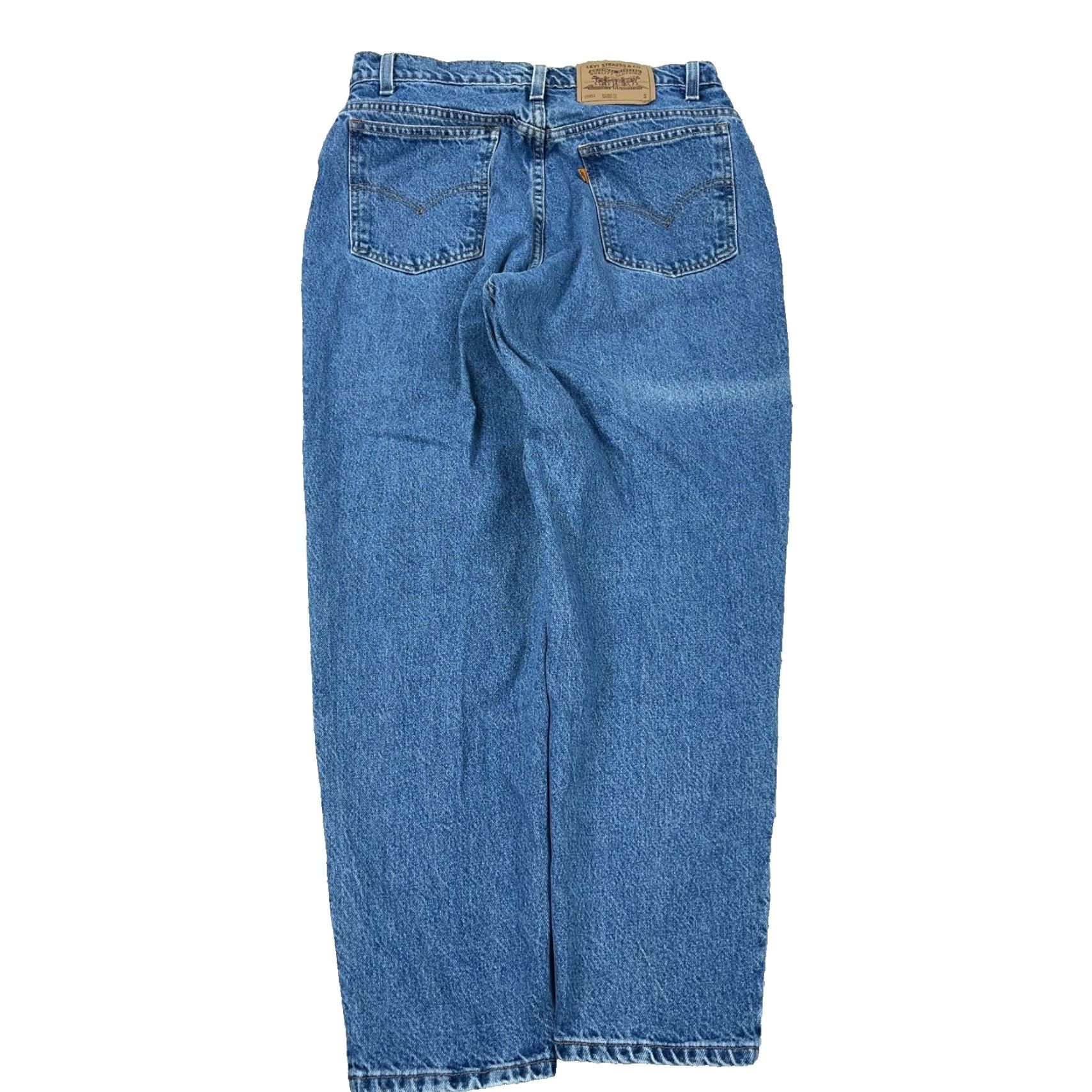 Levi's VINTAGE Levi's 951 Jeans Women 12 Short Relaxed Fit Tapered Blue 90s Mens Women Size 34" / US 12 / IT 48 - 2 Thumbnail