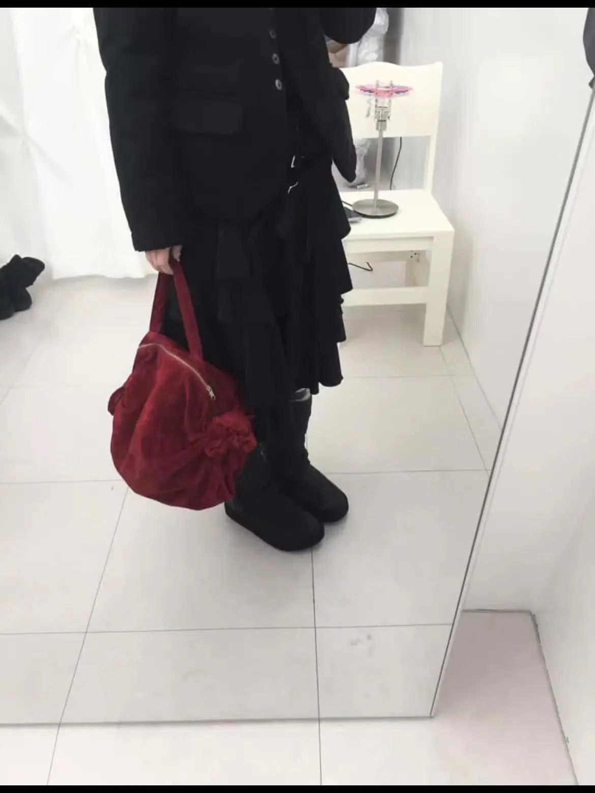 Comme des Garcons Comme des Garcons red velvet handbag Size ONE SIZE - 8 Thumbnail