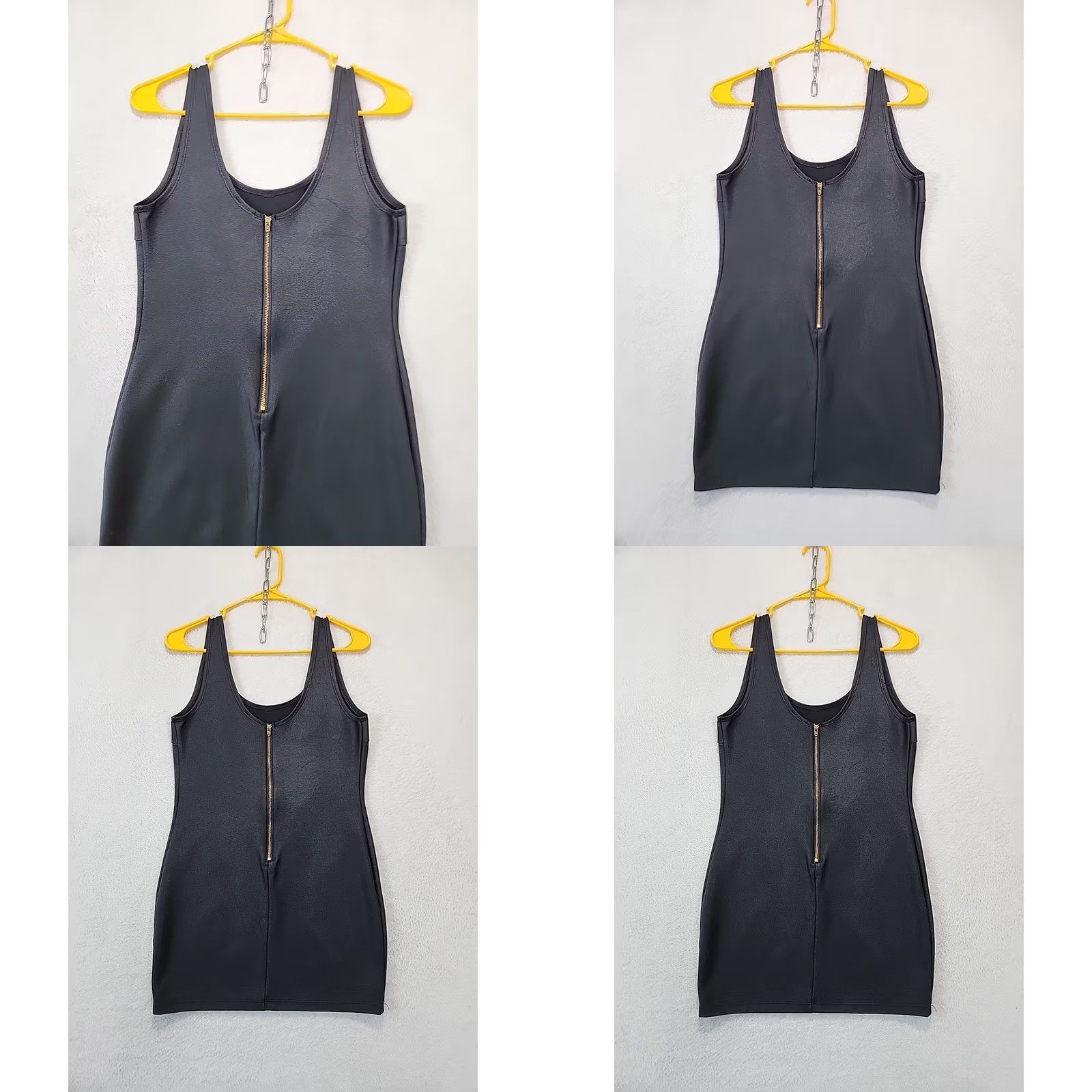 Etro Audrey Vintage Tank Top Mini Dress Black Womens M Retro Disco Cocktail Party NYE Dress Size M / US 6-8 / IT 42-44 - 8 Thumbnail