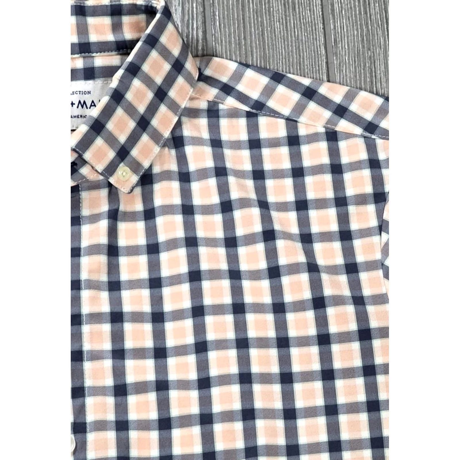 Mizzen+Main Mizzen+Main Leeward Button Up Shirt MT Slim Check Blue Pink Gingham Size US M / EU 48-50 / 2 - 3 Thumbnail