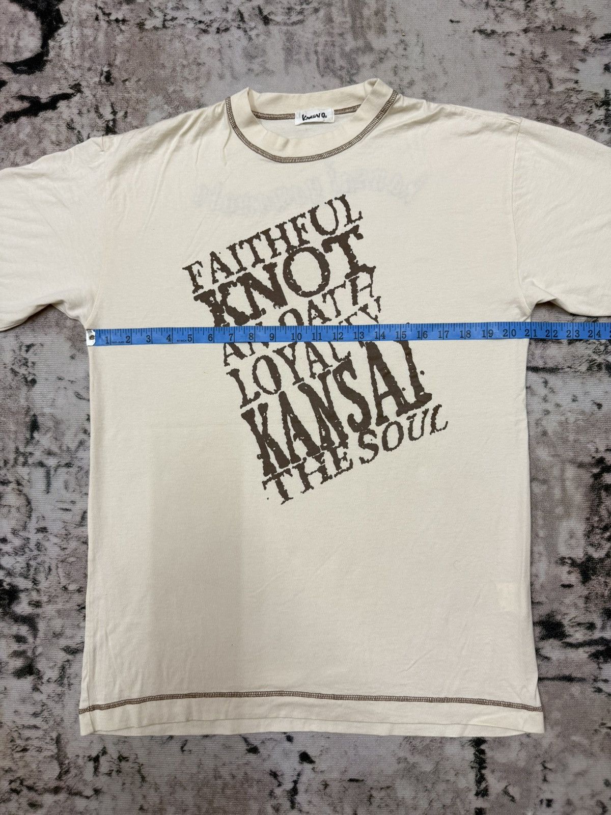 Japanese Brand Kansai o2 KANSAI YAMAMOTO embroidered logo Tshirt Size US L / EU 52-54 / 3 - 14 Thumbnail