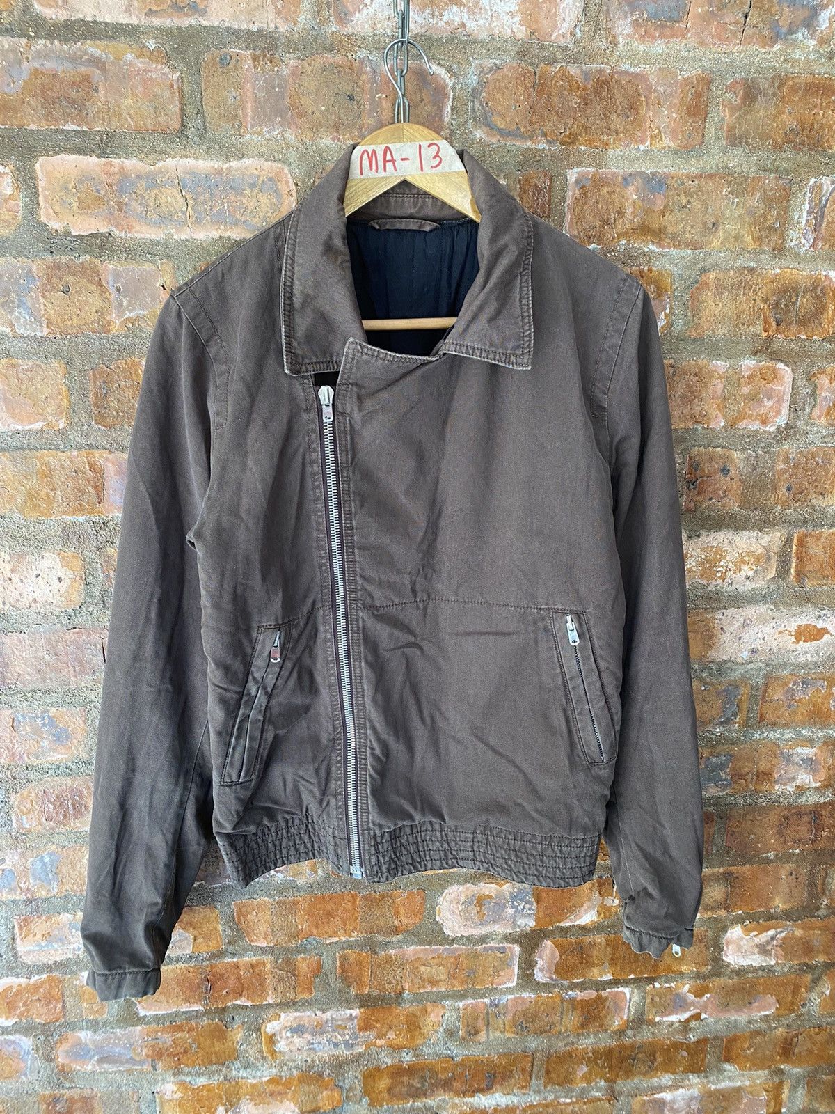Maison Margiela AW2006 Asymmetrical Cafe racer Double collar Jacket Size US S / EU 44-46 / 1 - 5 Thumbnail