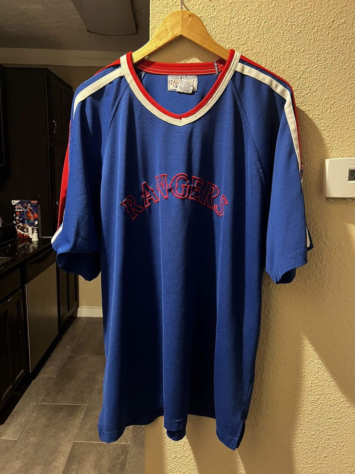 image of Majestic x Mlb Vintage 90's Mlb Texas Rangers XL Jersey, Men's