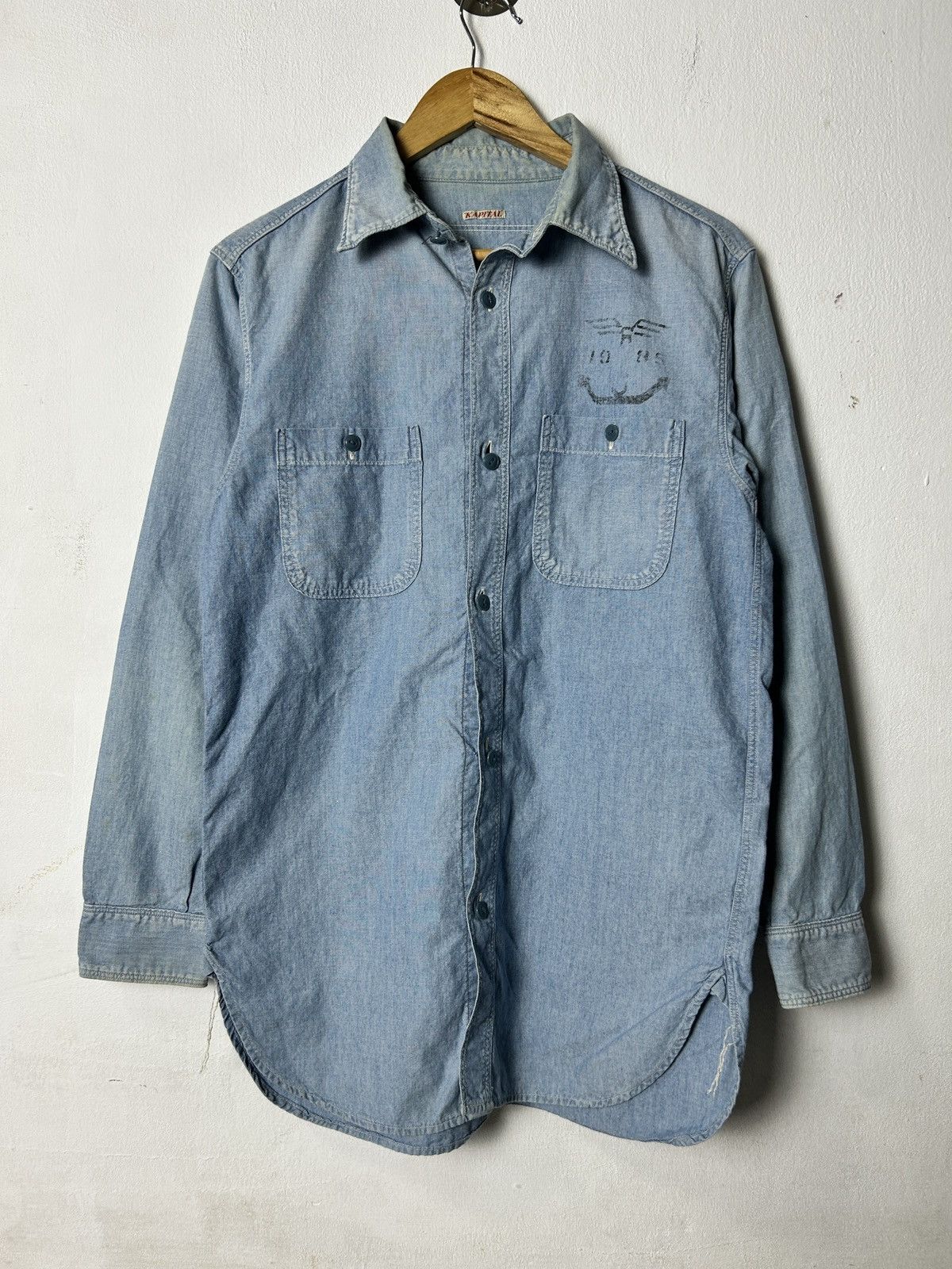Kapital Kapital 1985 western indigo button shirt Size US M / EU 48-50 / 2 - 1 Thumbnail