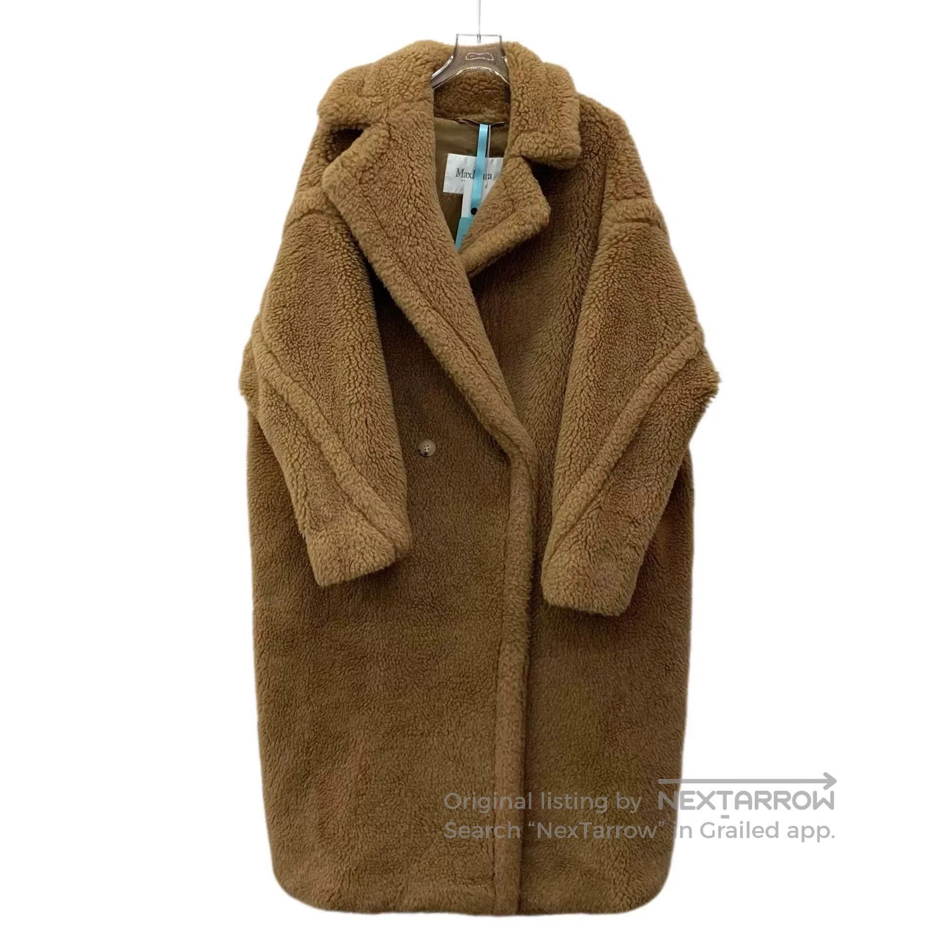 Loro Piana maxmara teddy double-breasted coat in camel. Size US S / EU 44-46 / 1 - 1 Thumbnail