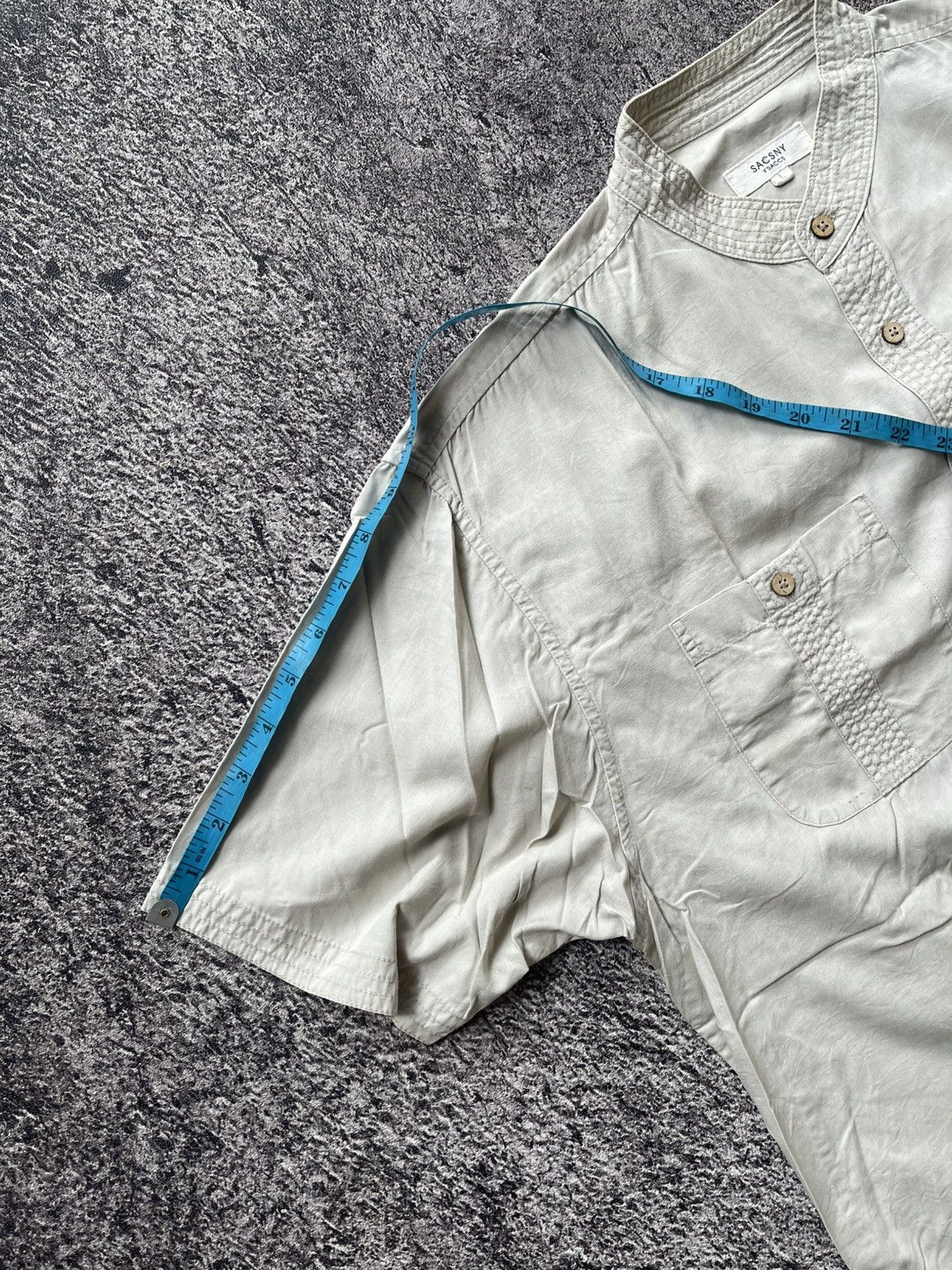 Yohji Yamamoto Y’SACSNY YOHJI YAMAMOTO COLLAR SHANGHAI SHIRT Size US L / EU 52-54 / 3 - 11 Thumbnail