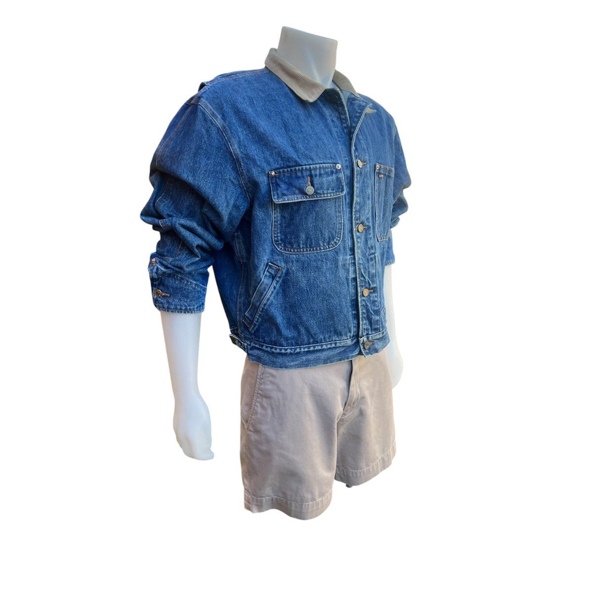 Polo Ralph Lauren Vintage 90s Polo RL Dungarees USA Trucker Jean Jacket XL Size US XL / EU 56 / 4 - 4 Thumbnail