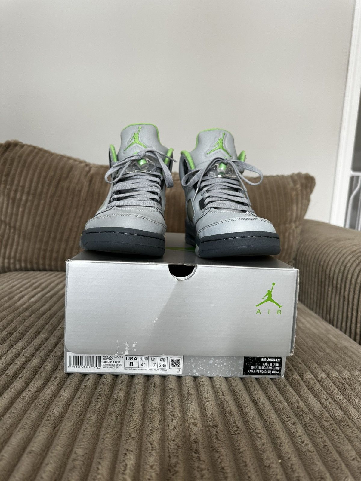 Nike Air Jordan retro 5 ‘ Green Bean ‘ 2022 Size US 8 / EU 41 - 2 Thumbnail