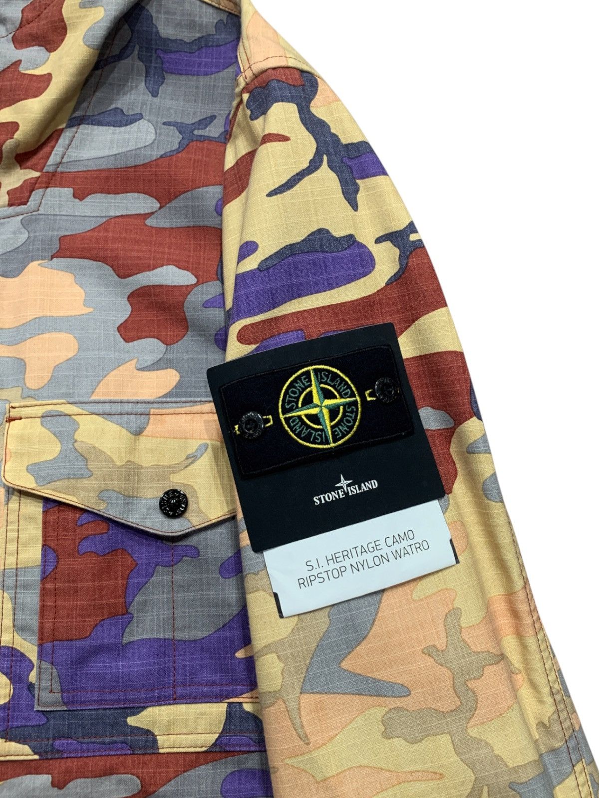 Stone Island Heritage camo ripstop nylon watro jacket Size US L / EU 52-54 / 3 - 4 Thumbnail