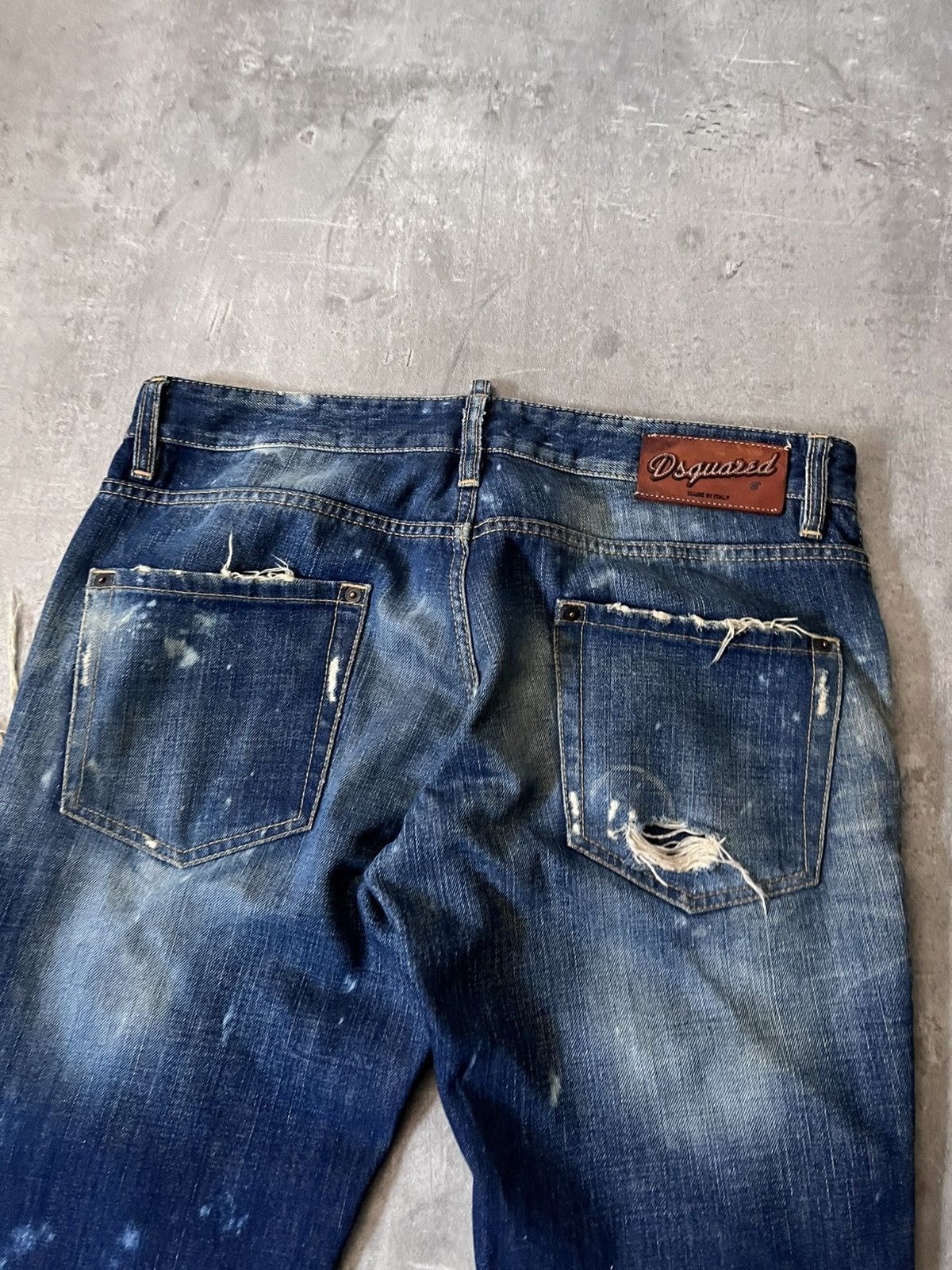 Dsquared2 Dsquared2 S/S 2010 Runway jeans distressed navy blue Size US 34 / EU 50 - 13 Thumbnail
