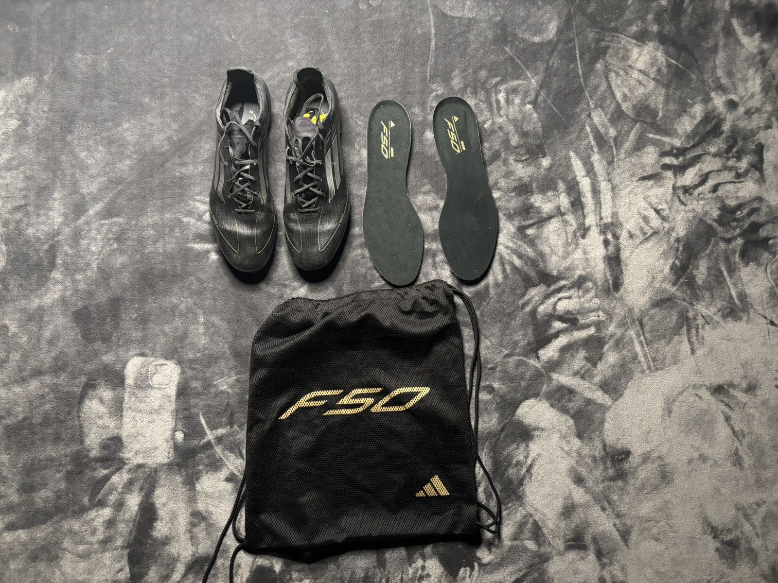Adidas Black Adidas F-50 Elite Size US 11 / EU 44 - 8 Thumbnail