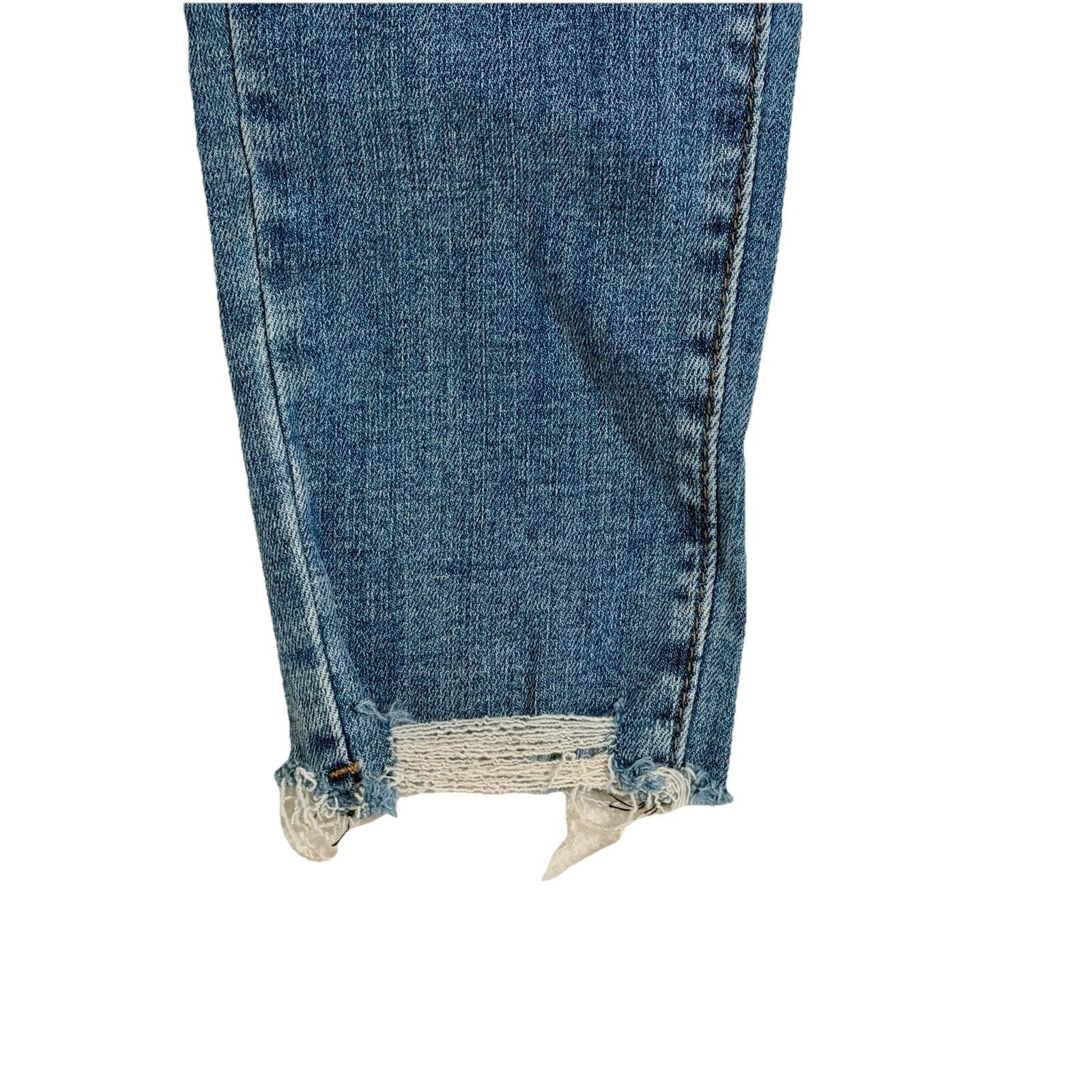 Dolce & Gabbana DOLCE & GABBANA Size 29 /14 Blue Distressed Ankle Jeans Size 29" - 4 Thumbnail
