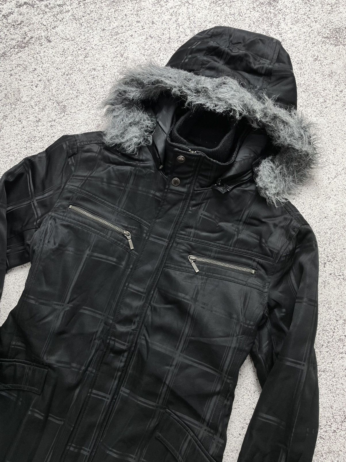 If Six Was Nine 2000s Urban Collective - Fur Hooded Jacket Vkei gothic y2k Size US L / EU 52-54 / 3 - 2 Thumbnail