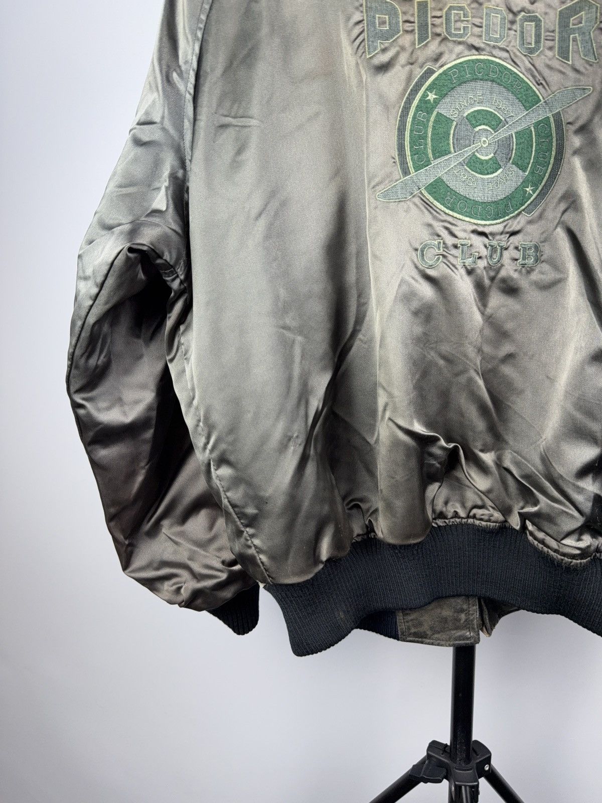 Other Vintage 90s Picdor Club Air Force Leather Bomber Jacket Size US S / EU 44-46 / 1 - 22 Thumbnail