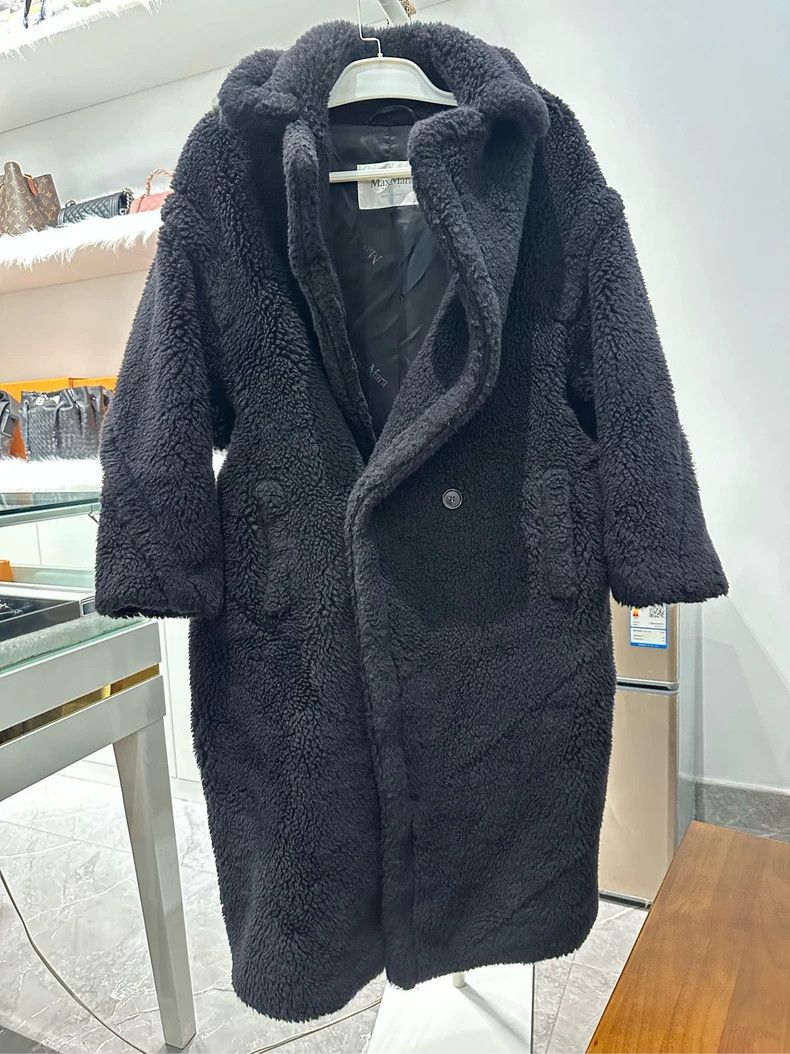 Max Mara Max Mara Classic Black Solid Long Sleeve Coat Size S / US 4 / IT 40 - 1 Thumbnail