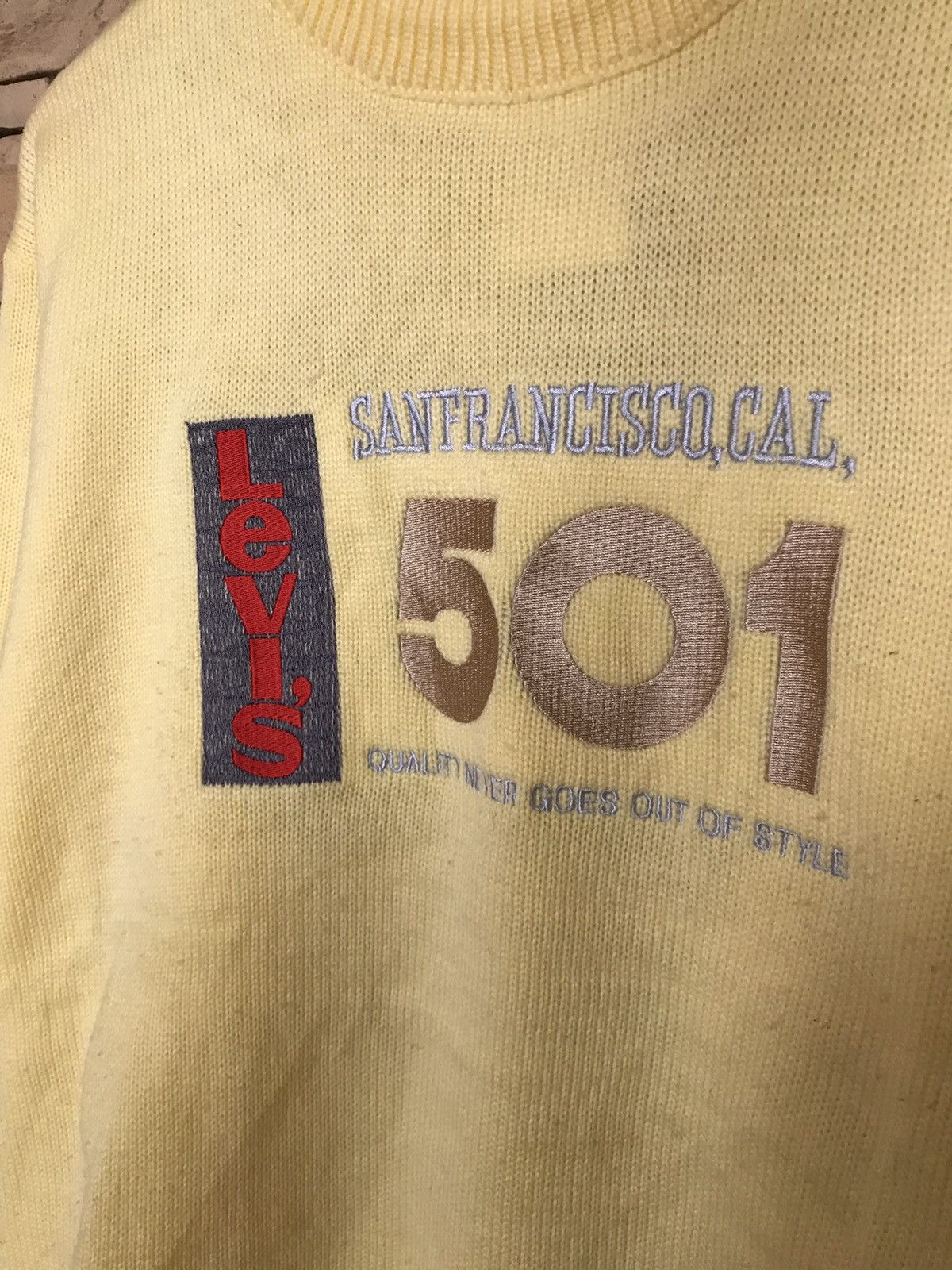 Levi's × Levi's Vintage Clothing × Vintage Levi’s 501 Vintage Logo Sweater Size XL Size US XL / EU 56 / 4 - 2 Thumbnail