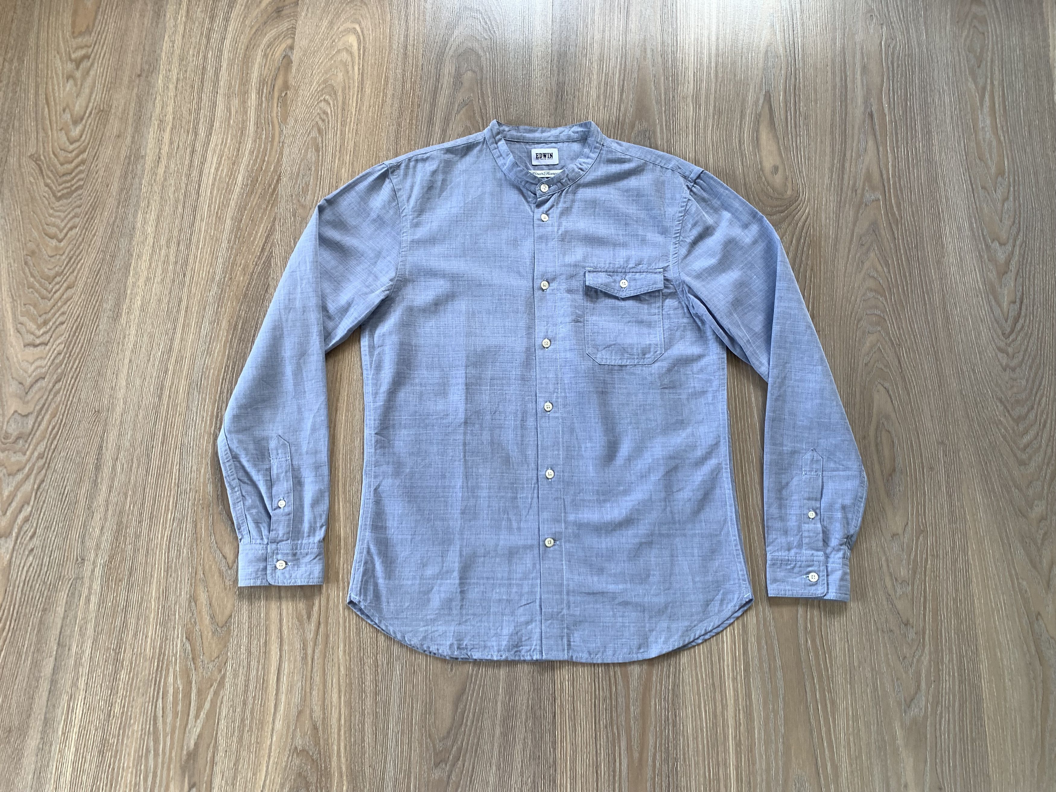 Edwin Edwin Newman Light Blue Long Sleeve Shirt Size US M / EU 48-50 / 2 - 1 Thumbnail