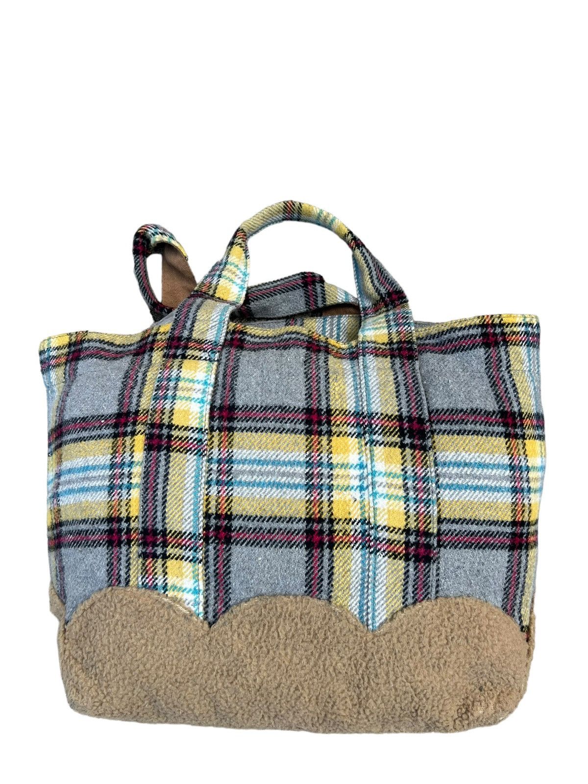 Frapbois Vintage Frapbois Japan Flannel & Fleece Hybrid Tote Bag Size ONE SIZE - 9 Thumbnail