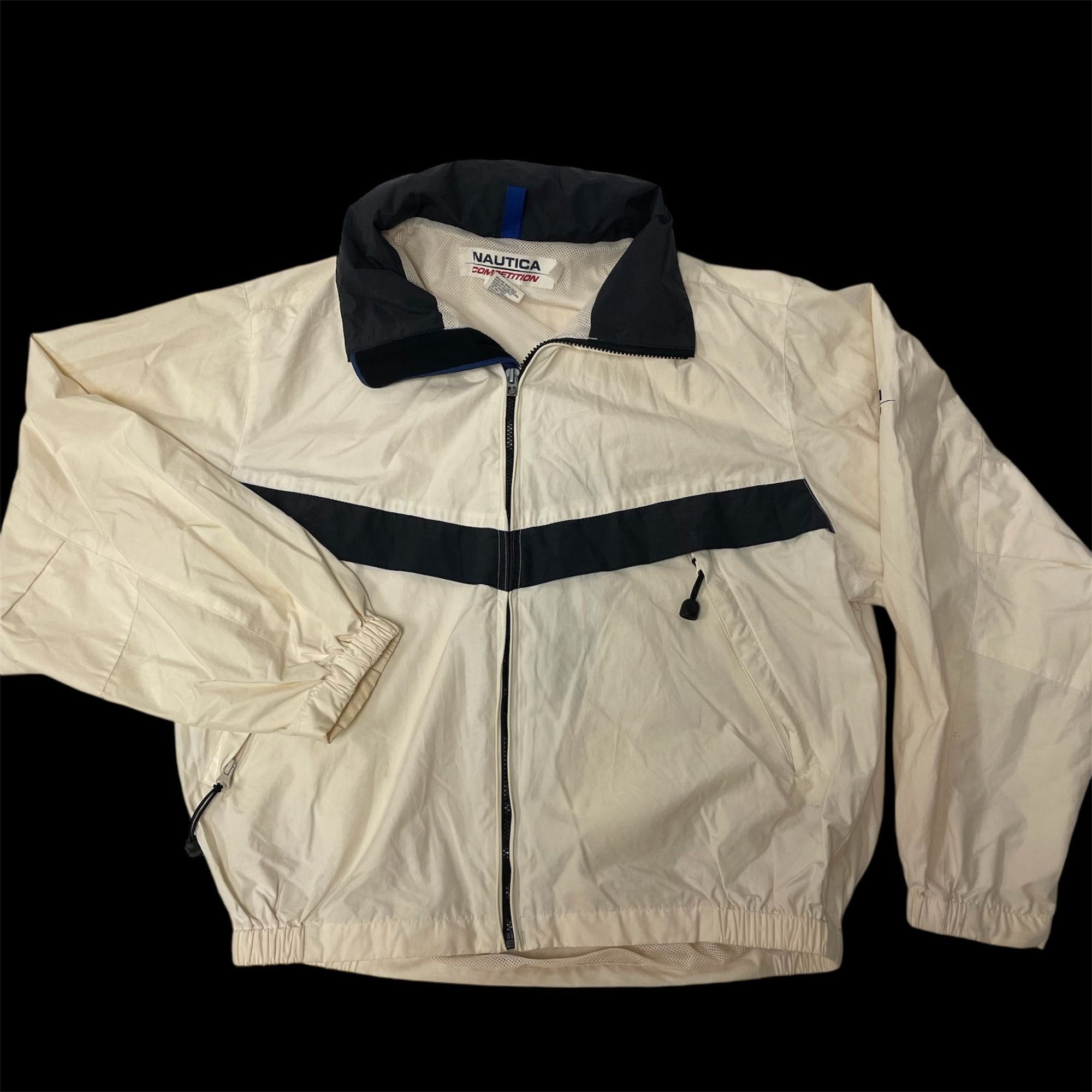 Nautica Vtg Nautica Competition White Blue Sailing Race Windbreaker Size US M / EU 48-50 / 2 - 2 Thumbnail