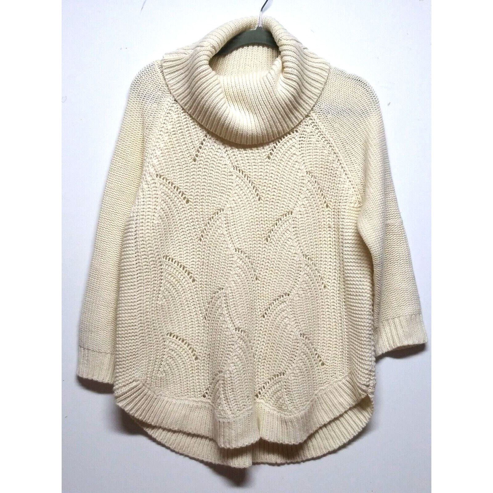 Designer JOHN PAUL RICHARD Sweater Cowl Neck Women's Large Ivory Size L / US 10 / IT 46 - 1 Thumbnail