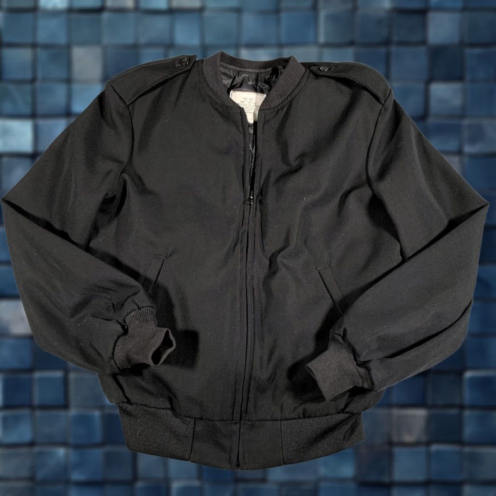 Vintage VINTAGE Patriot Jacket Mens 40 Regular Black Nylon Bomber Made USA Military Style Jacket Size US XXS / EU 40 - 1 Thumbnail