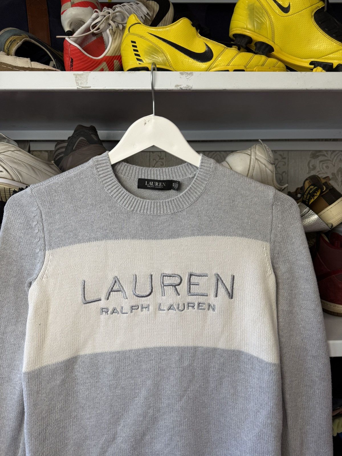 Polo Ralph Lauren Vintage Women’s Polo Ralph Lauren Sweater Big Logo Y2K Size XS / US 0-2 / IT 36-38 - 2 Thumbnail