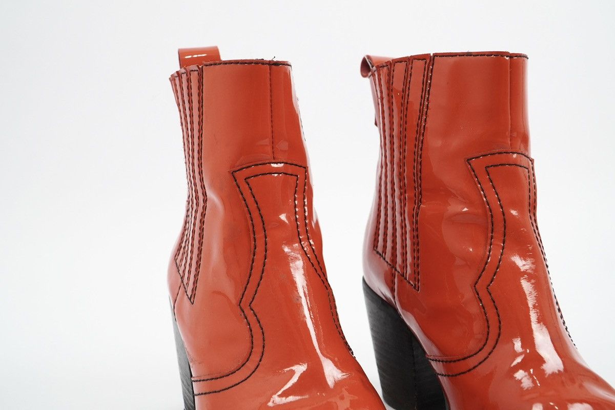 Ganni Ganni - Callie Patent Leather Ankle Boots Size US 5 / IT 35 - 7 Thumbnail