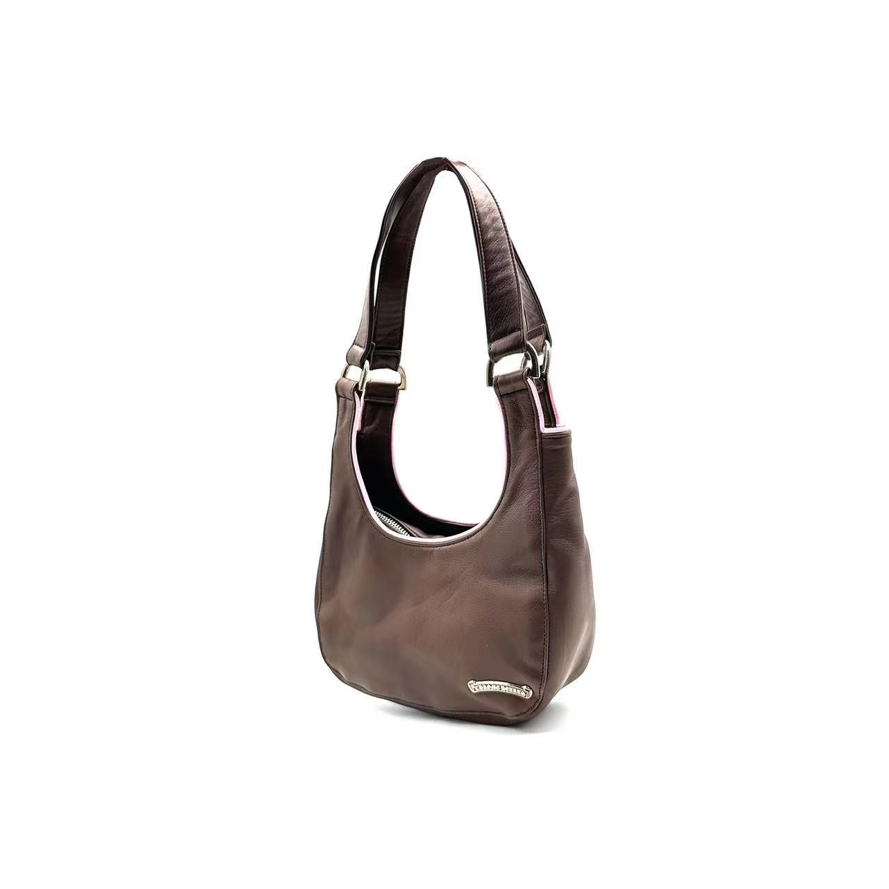 Chrome Hearts Chrome Hearts Pink & Brown Shoulder Strap Hobo Underarm Bag Size ONE SIZE - 3 Thumbnail