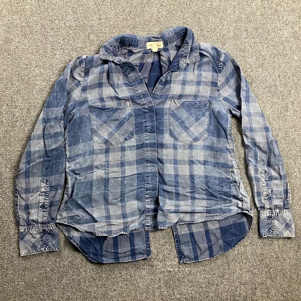 Other Cloth & Stone Top Womens Small Blue Window Pane Check Size S / US 4 / IT 40 - 1 Thumbnail