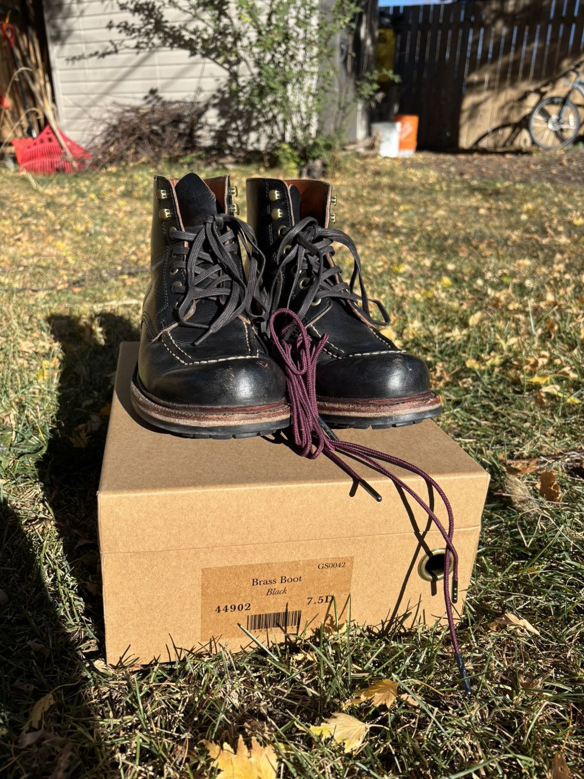 Grant Stone Grant Stone Brass Boot 7.5D Size US 7.5 / EU 40-41 - 3 Thumbnail