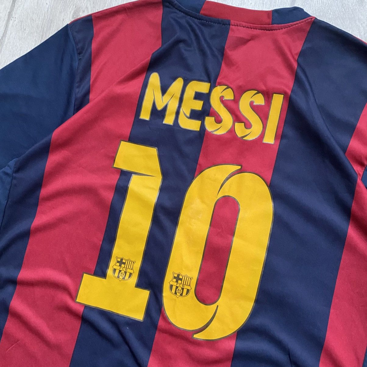 Vintage Blockore Vintage Barcelona Messi Soccer jersey fun tee Y2K Size US M / EU 48-50 / 2 - 9 Thumbnail