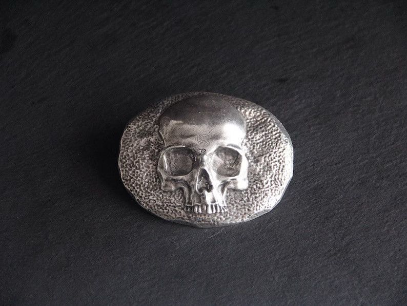 Other Handmade Skull Trophy Belt Buckle for 1.5'' Leather Belt Size ONE SIZE - 2 Thumbnail