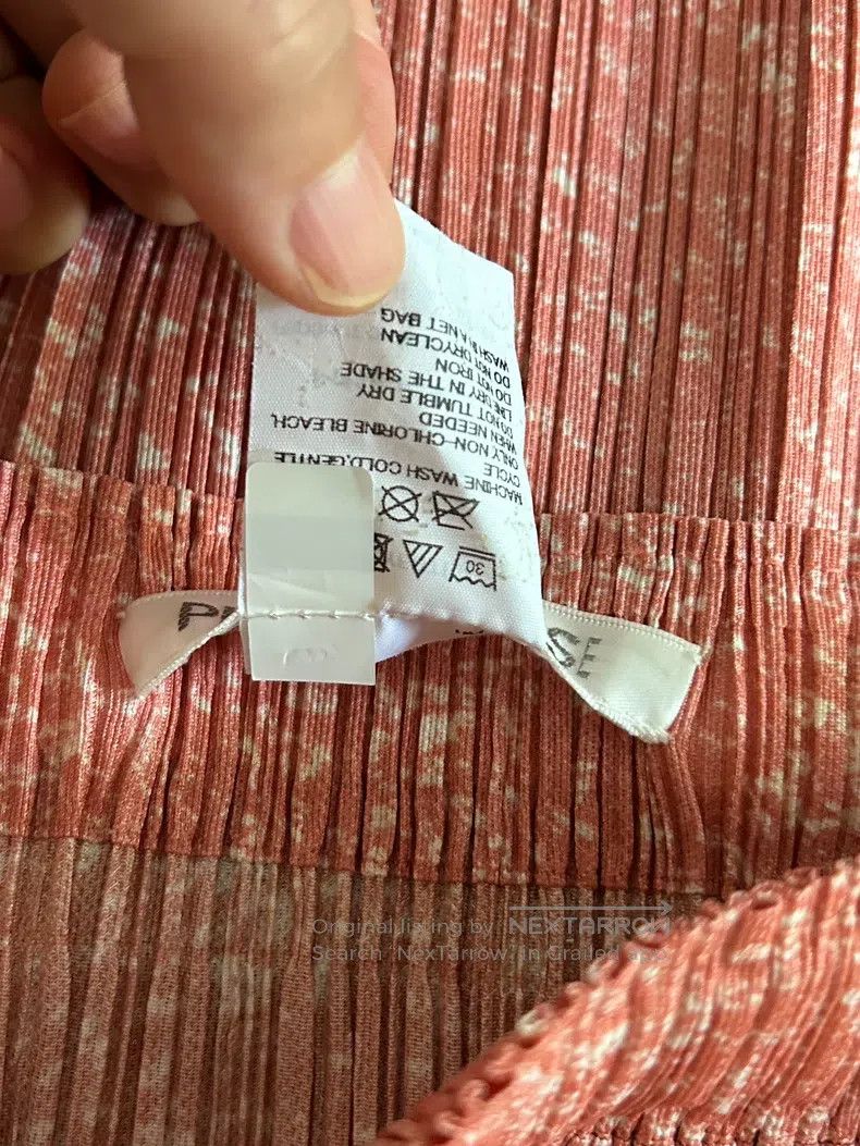 Issey Miyake Issey Miyake size:3 Pink Denim Midi Skirt Size 22" - 5 Thumbnail