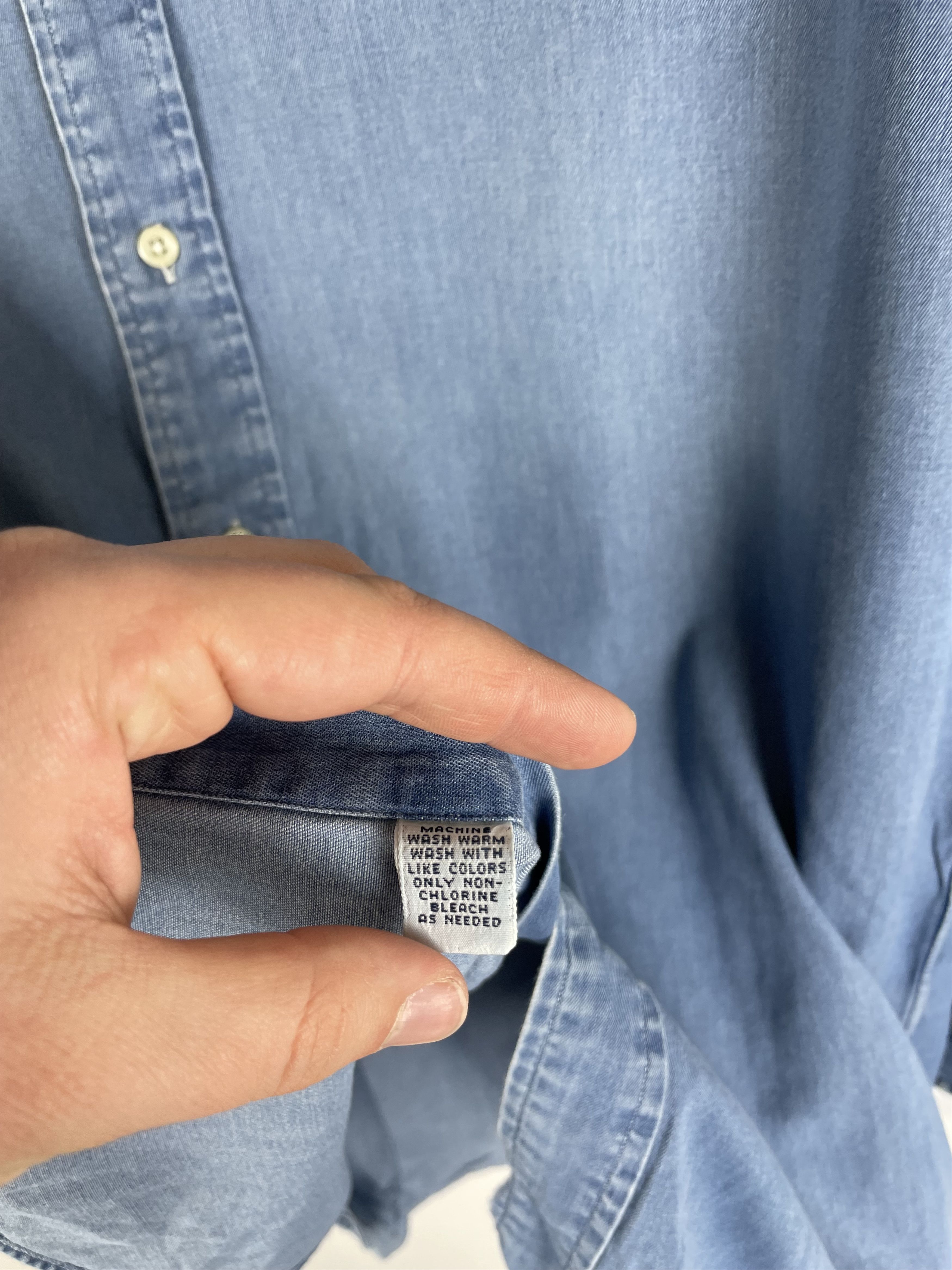 Polo Ralph Lauren Polo Ralph Lauren Vintage Mens Denim Shirt Size US M / EU 48-50 / 2 - 8 Thumbnail