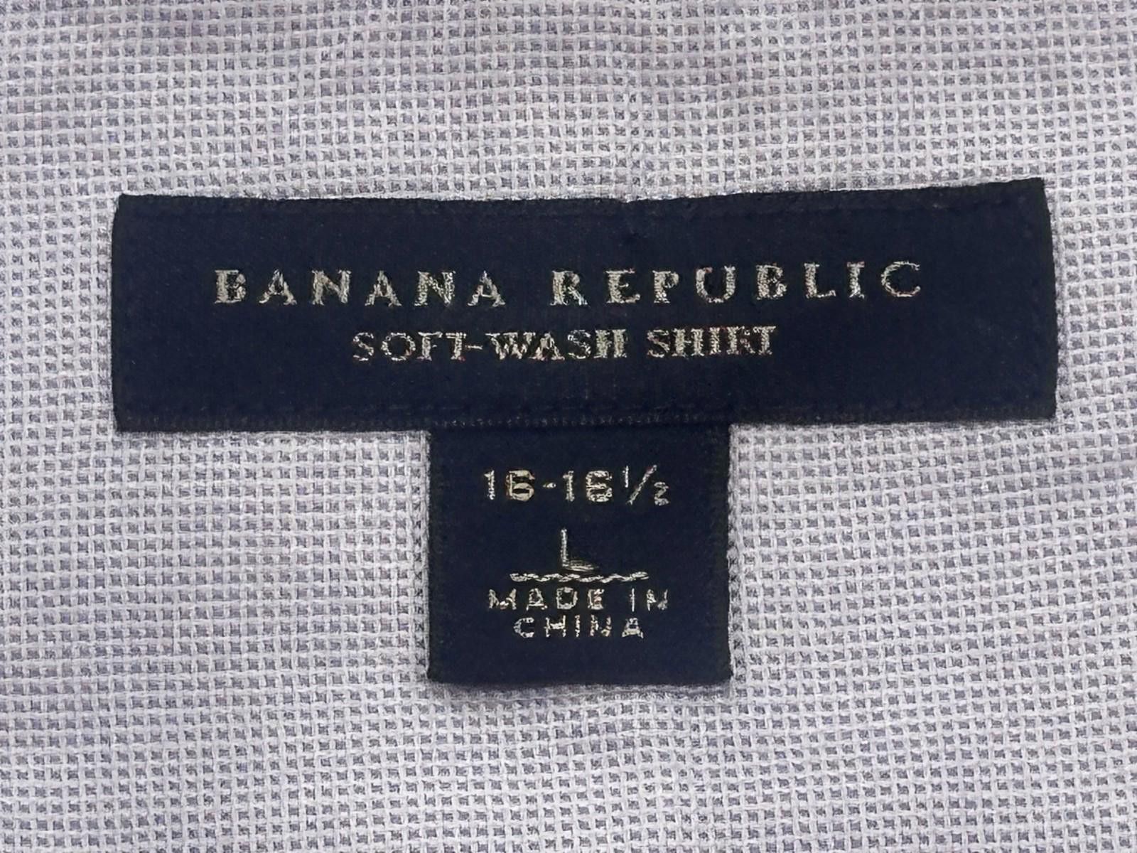 Banana Republic Banana Republic Soft Cotton Button Up Purple Mens L 16-16.5 Size US L / EU 52-54 / 3 - 7 Thumbnail