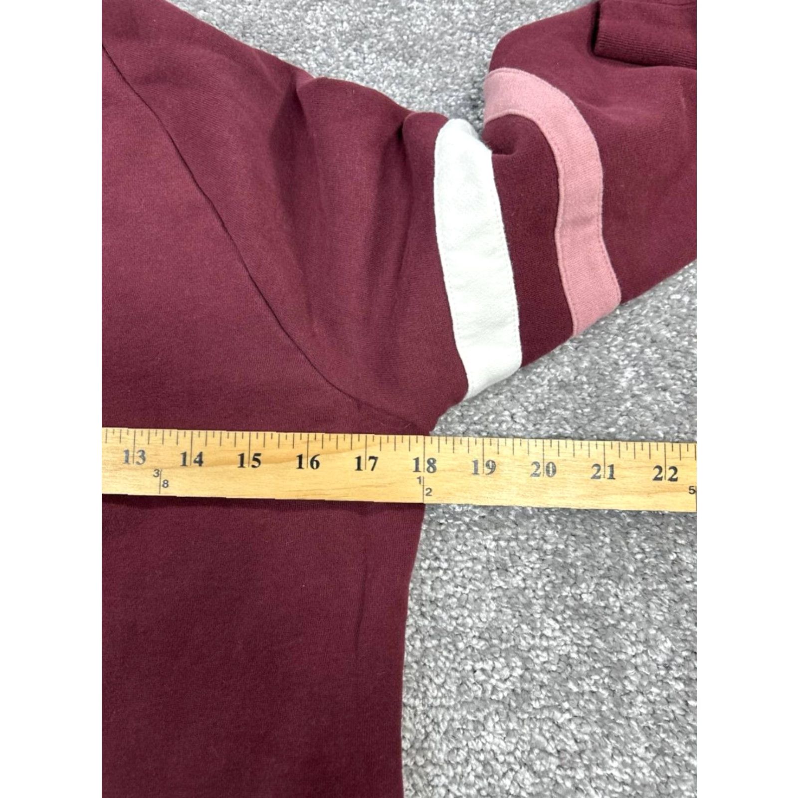 Vintage VINTAGE L.L.Bean Sweater Womens Small Pullover Long Sleeve Mock Neck Fleece Winter Fall Brown Pink White Cotton Blend Size S / US 4 / IT 40 - 6 Thumbnail